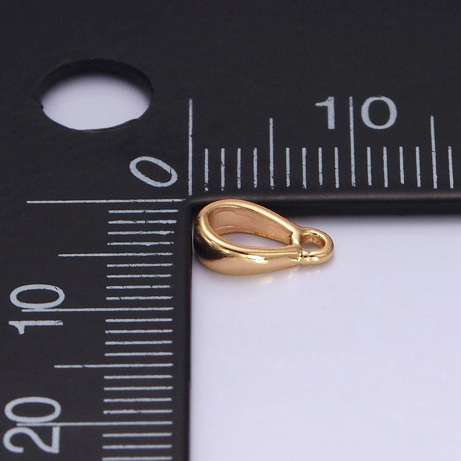 18k gold filled bail round loop for pendant jewelry kit supplies for diy jewelry making | z487
