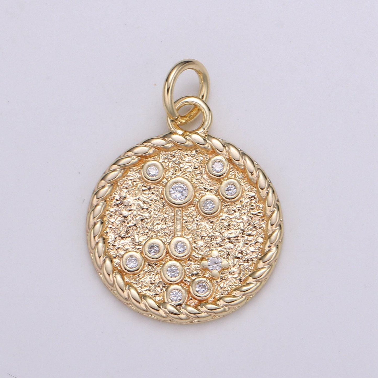 Gold filled zodiac constellation charms, zodiac symbol, horoscope charm, gold astrological zodiac sign minimalist jewelry, a1821-a1826