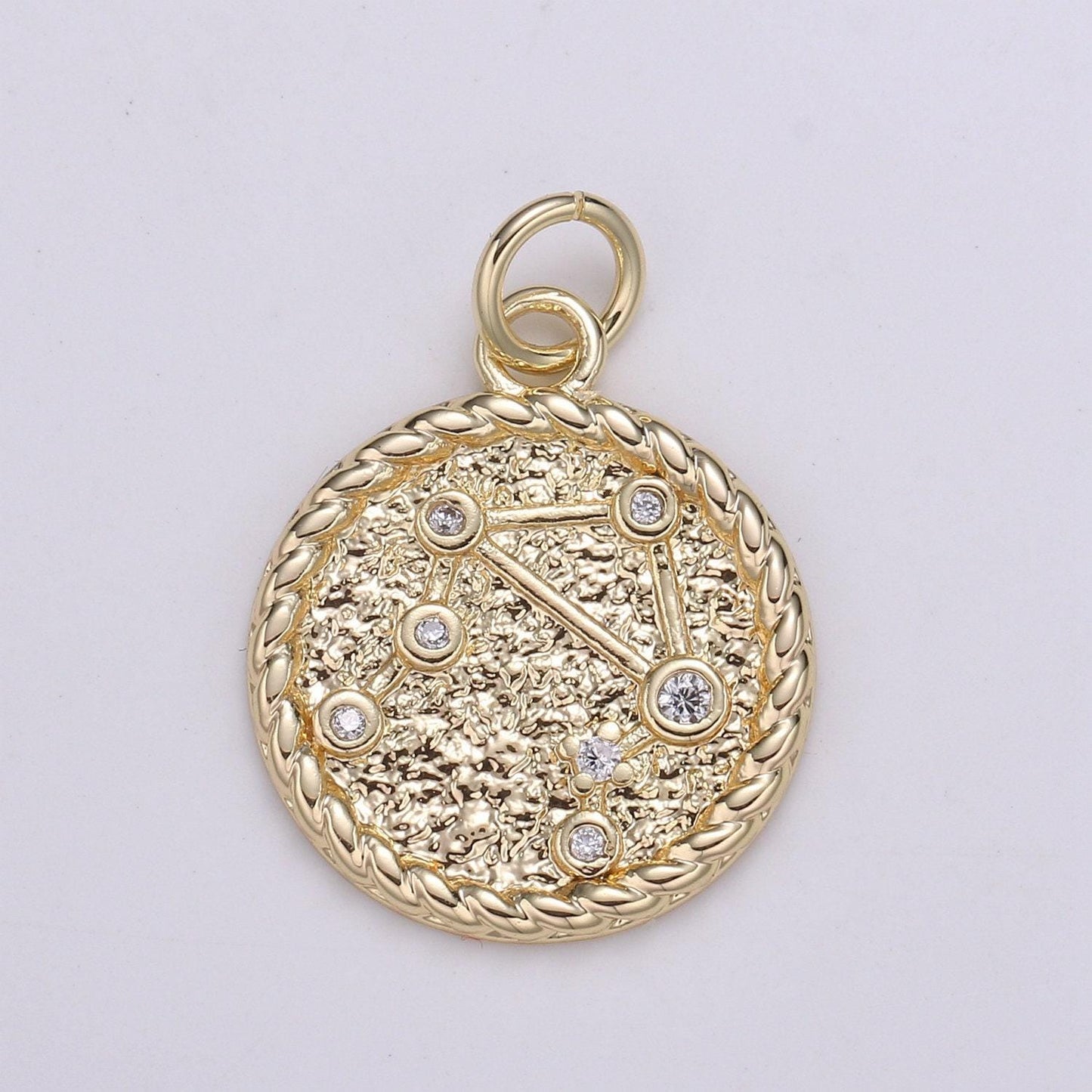 Gold filled zodiac constellation charms, zodiac symbol, horoscope charm, gold astrological zodiac sign minimalist jewelry, a1821-a1826