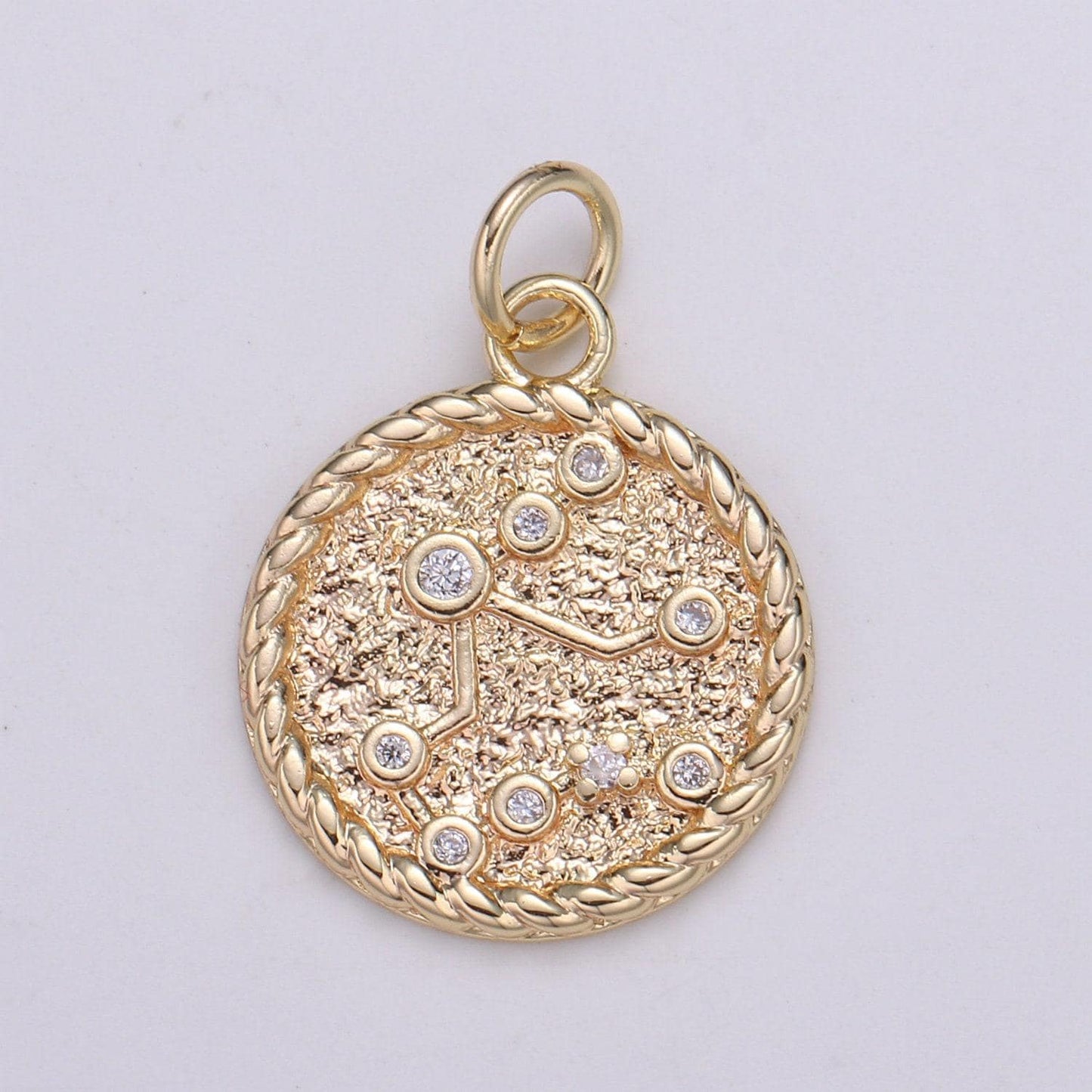 Gold filled zodiac constellation charms, zodiac symbol, horoscope charm, gold astrological zodiac sign minimalist jewelry, a1821-a1826