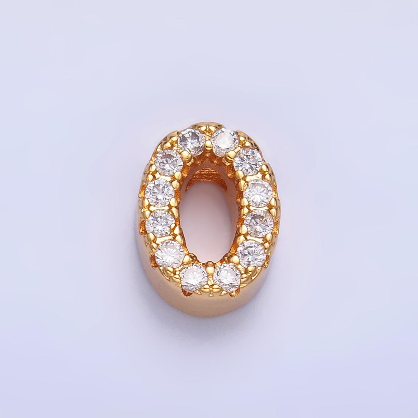 Gold Filled Number Bead charm Personalized Cubic Zirconia Number Bracelet Custom Year Age Varsity Necklace Bracelet for Jewelry Supply B291