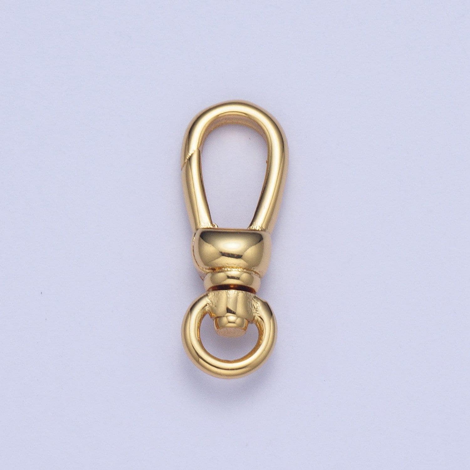 24k gold plated lobster swivel clasps, 17.3mmx6.4mm gold lobster clasp purse charm component | l-913