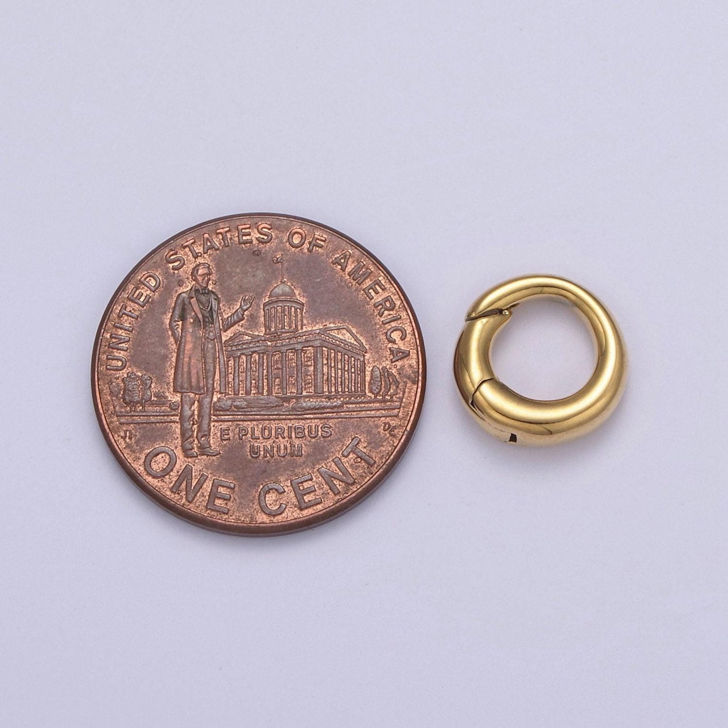 Mini gold silver spring gate ring 10mm round circle ring, round clasp, push clip clasp, spring gate for jewelry making l-656 l-657