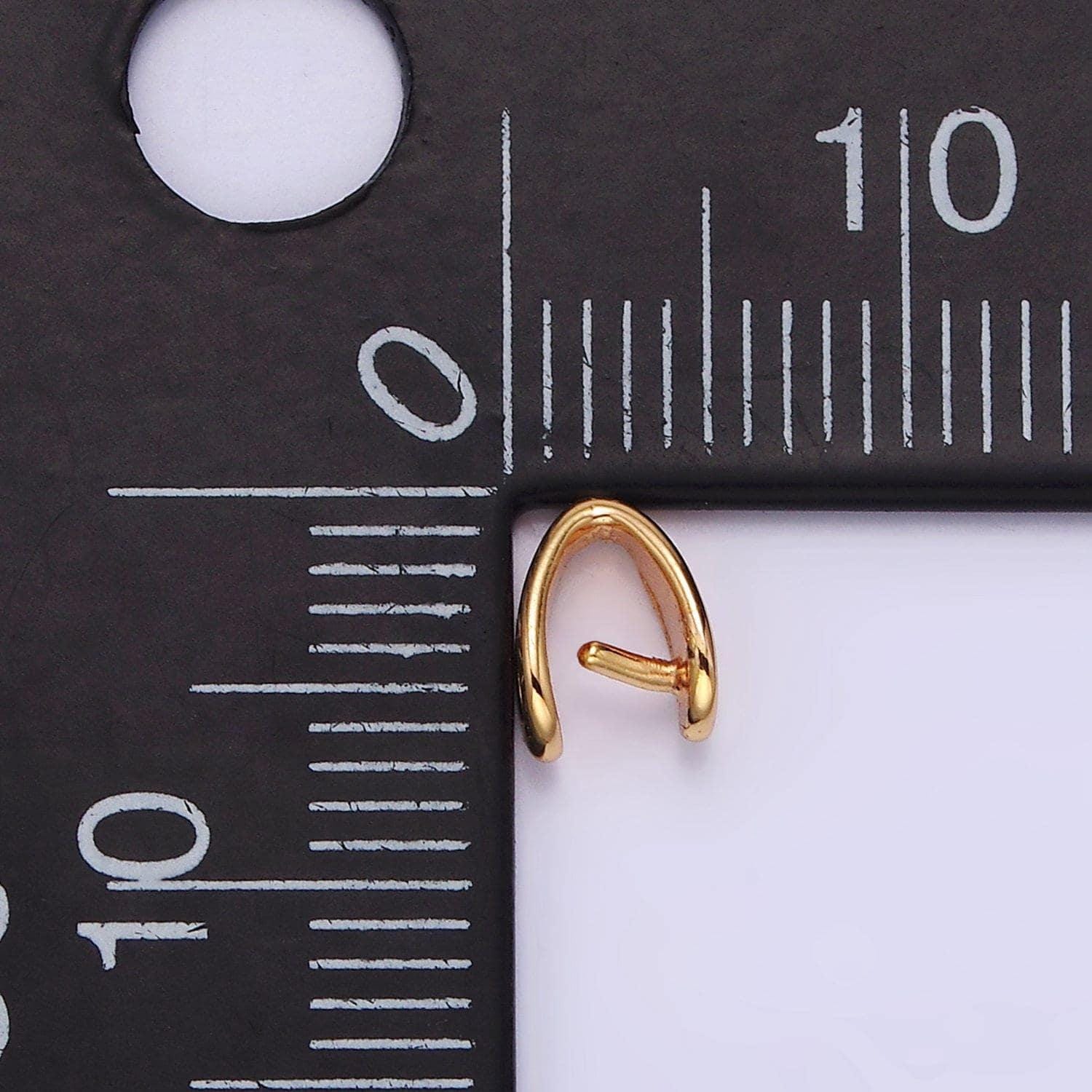 18k gold filled bail for pendant jewelry kit supplies for diy jewelry making | z-502