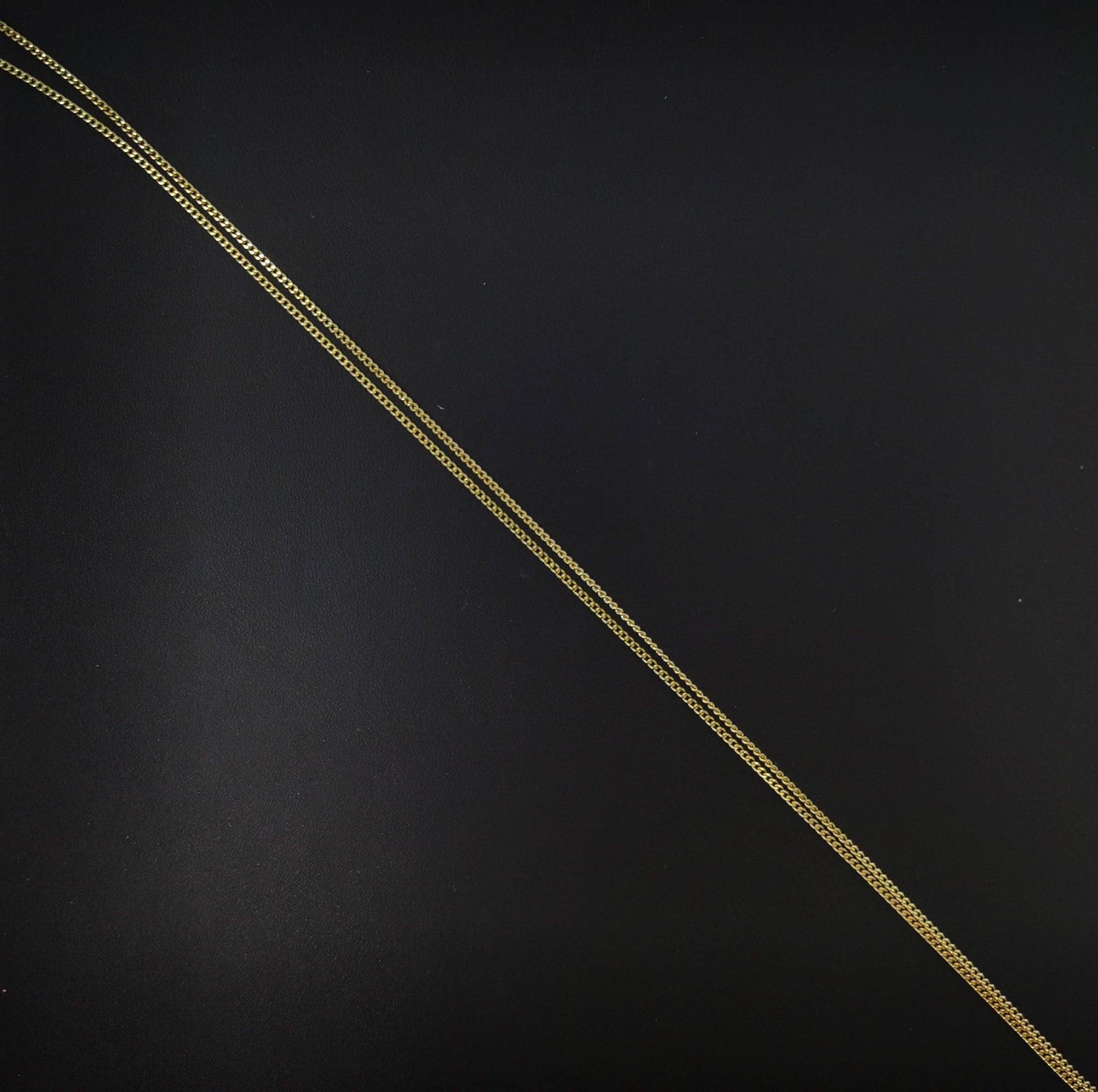 1pc 17.7'' ready to use gold dainty cuban necklace chain, layer curb chain dainty necklace,pendant charm necklace making, wa-227