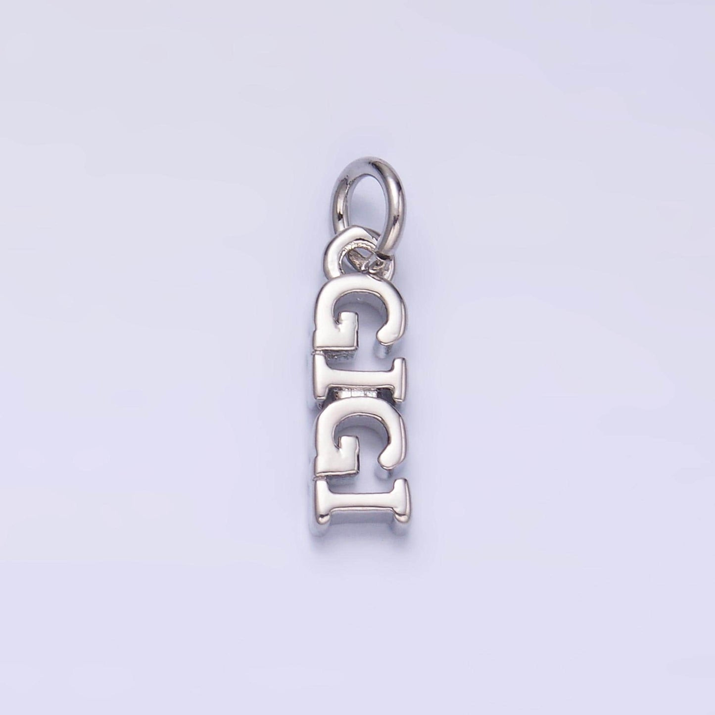 Dainty Gold Filled Gigi charm for bracelet necklace earring component diy jewelry making supply Grandma word charm minimalist jewelry W424