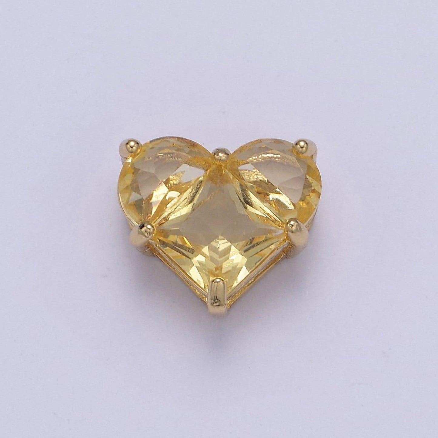 Cubiz zirconia heart beads - 10mm small beautiful bright 3d love jewelry gold star beads spacer for bracelet necklace supply, b-544