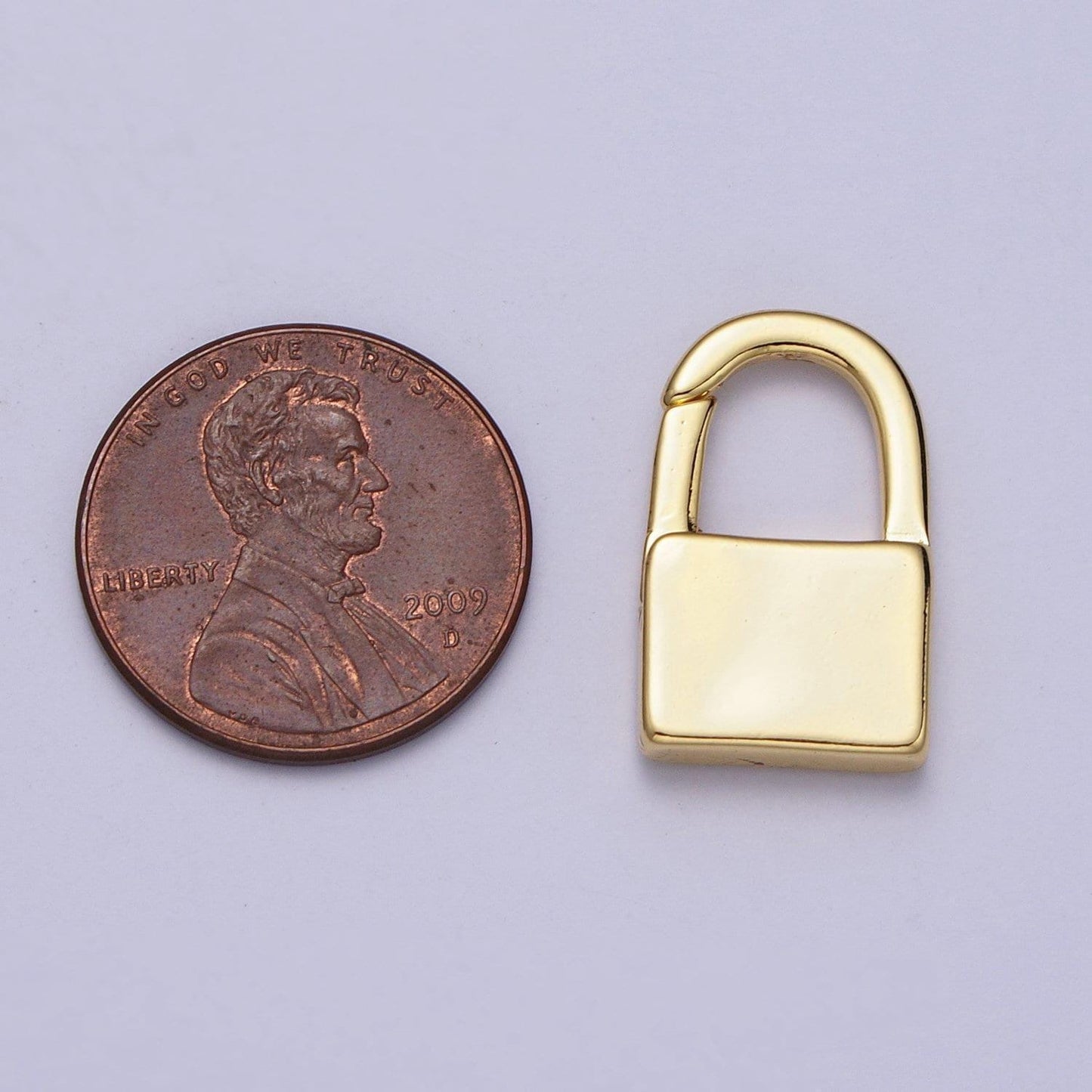 Padlock spring clasp, minimalistic gate clasp push gate ring clasp, spring gate lock charm supply | z037