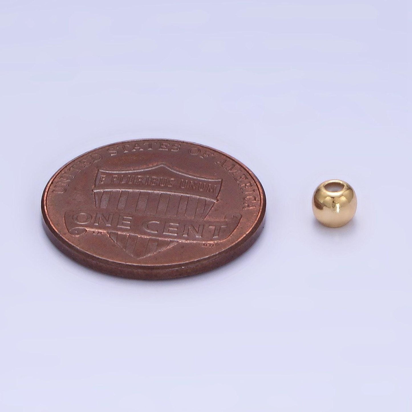 1x 24k gold filled round safety rubber stopper bead spacer smart beads 4mm supplies l-597