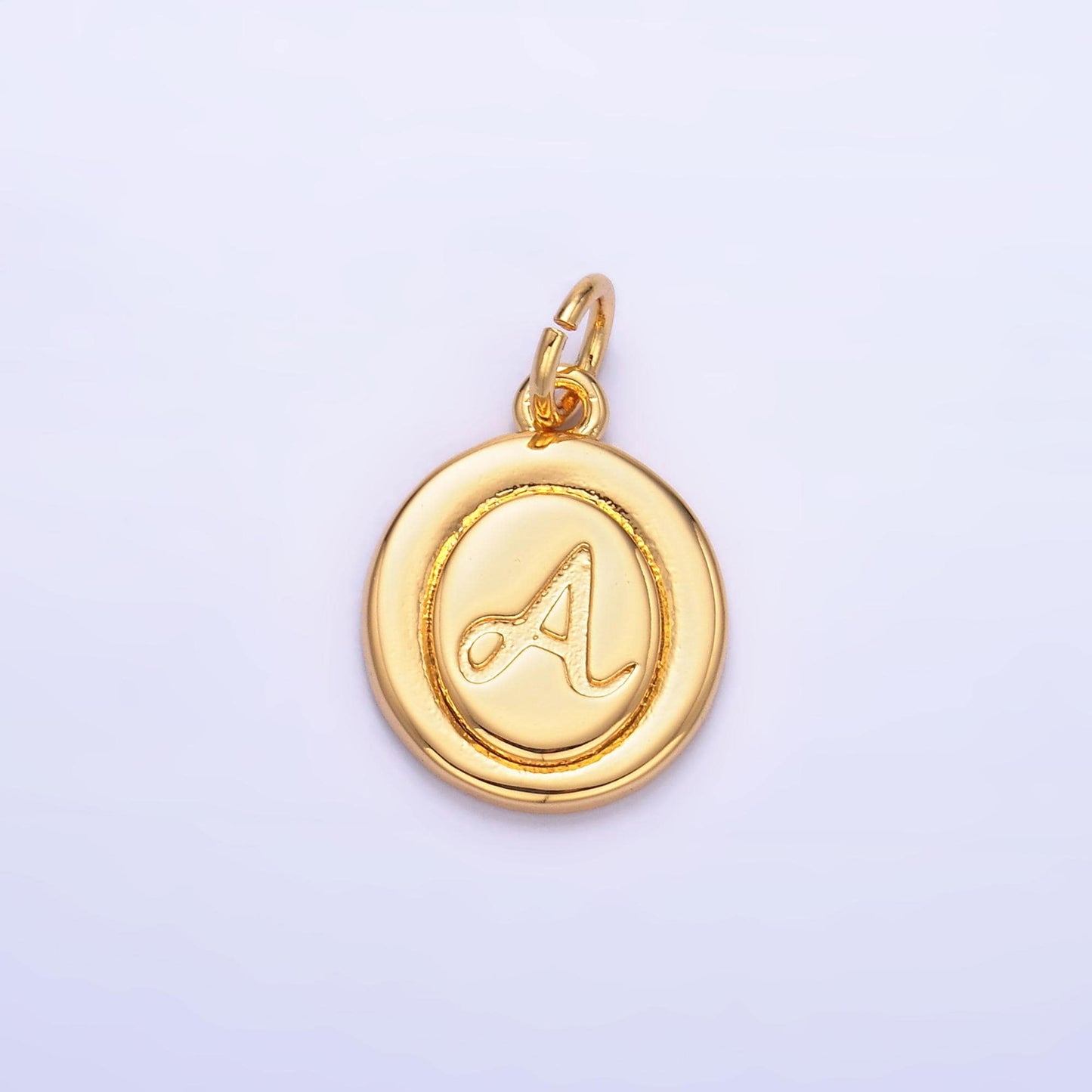 Dainty Oval Gold Fill initial charm cursive letter charm minimalist alphabet monogram personalized jewelry for necklace bracelet A836