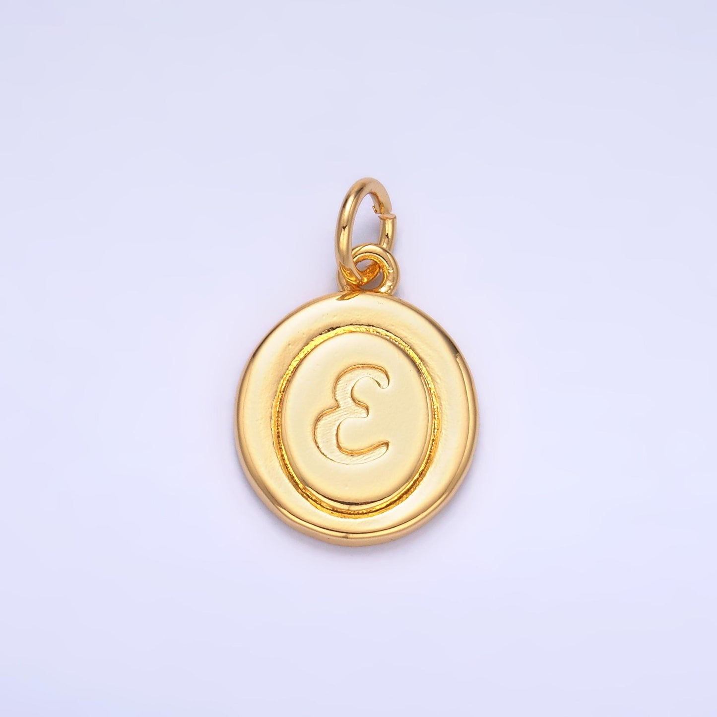 Dainty Oval Gold Fill initial charm cursive letter charm minimalist alphabet monogram personalized jewelry for necklace bracelet A836
