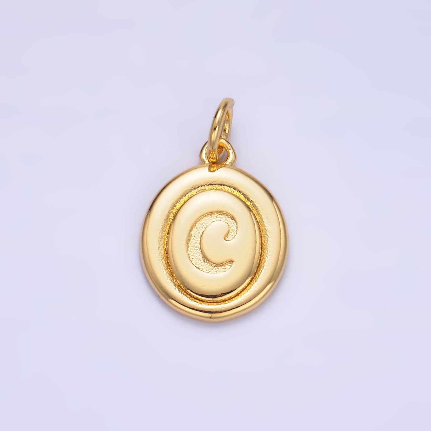 Dainty Oval Gold Fill initial charm cursive letter charm minimalist alphabet monogram personalized jewelry for necklace bracelet A836