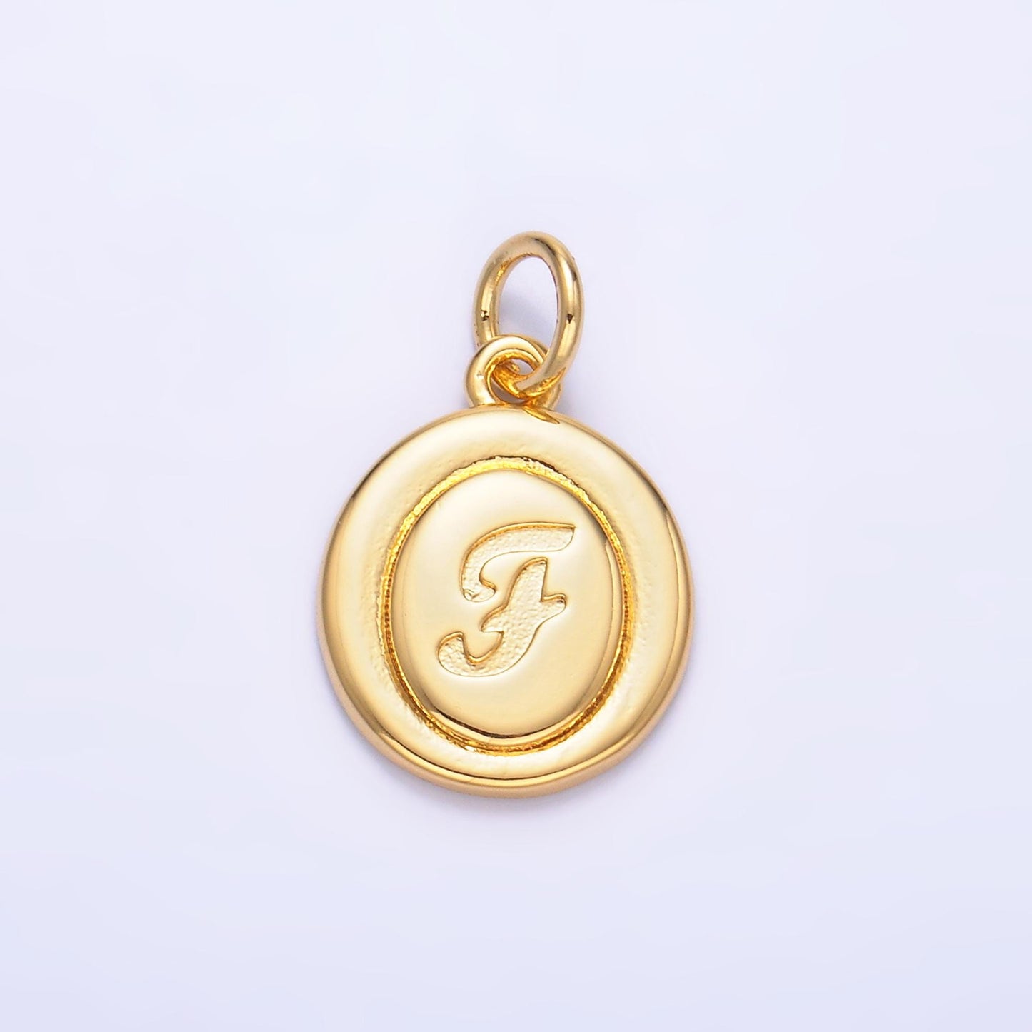 Dainty Oval Gold Fill initial charm cursive letter charm minimalist alphabet monogram personalized jewelry for necklace bracelet A836