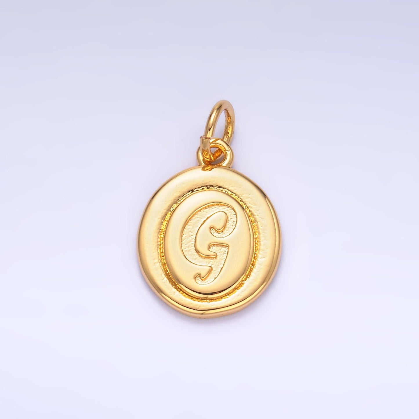 Dainty Oval Gold Fill initial charm cursive letter charm minimalist alphabet monogram personalized jewelry for necklace bracelet A836