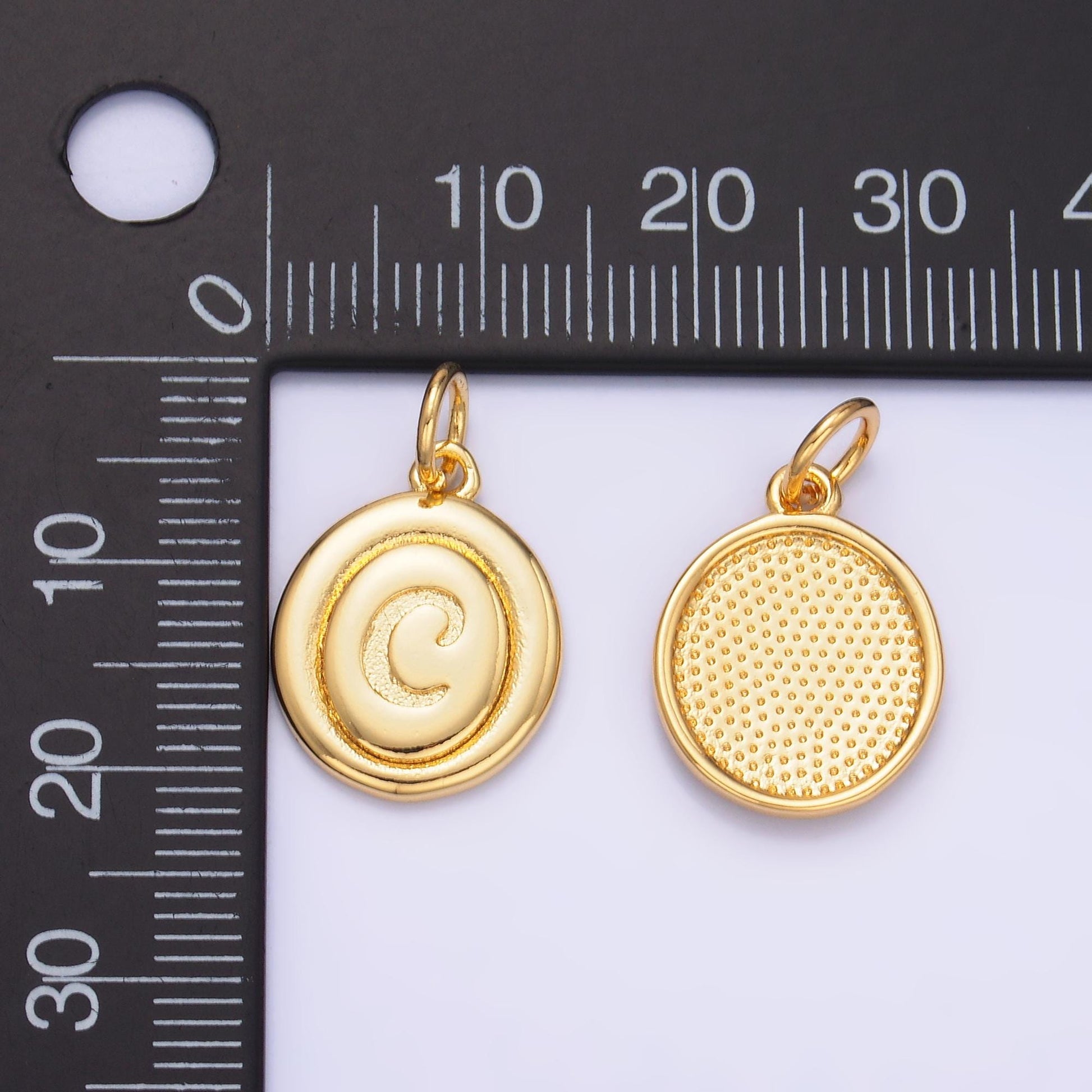 Dainty Oval Gold Fill initial charm cursive letter charm minimalist alphabet monogram personalized jewelry for necklace bracelet A836