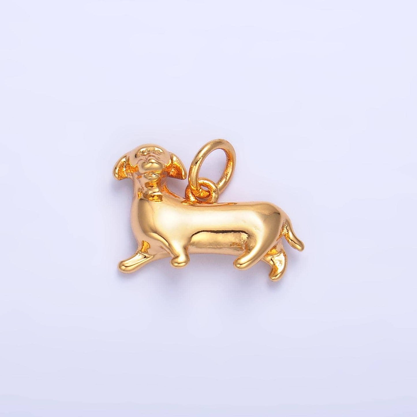 24k gold filled weiner dog dachshund charm 8x16mm charm silver bracelet necklace pendant animal charms w388