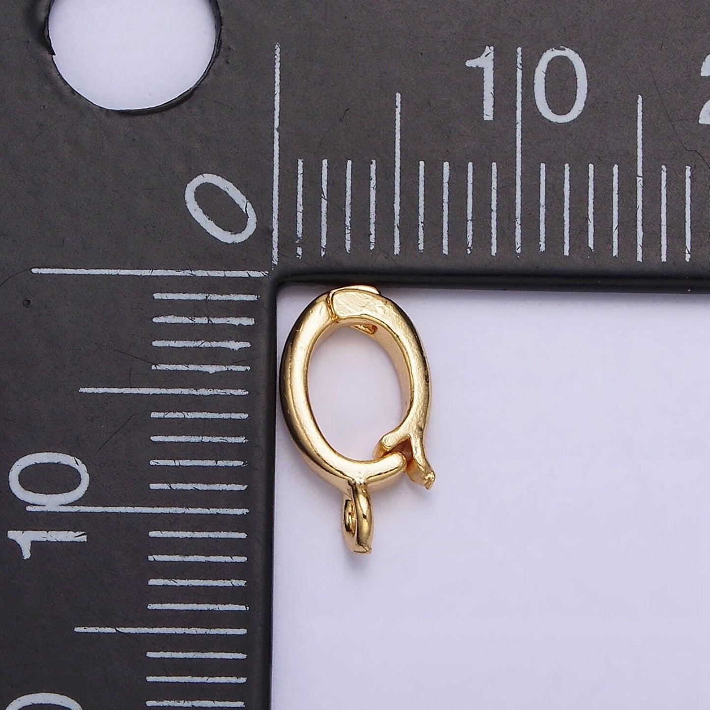 Charm pendant bail with pull clasp necklace connector findings, gold filled over brass - z-443