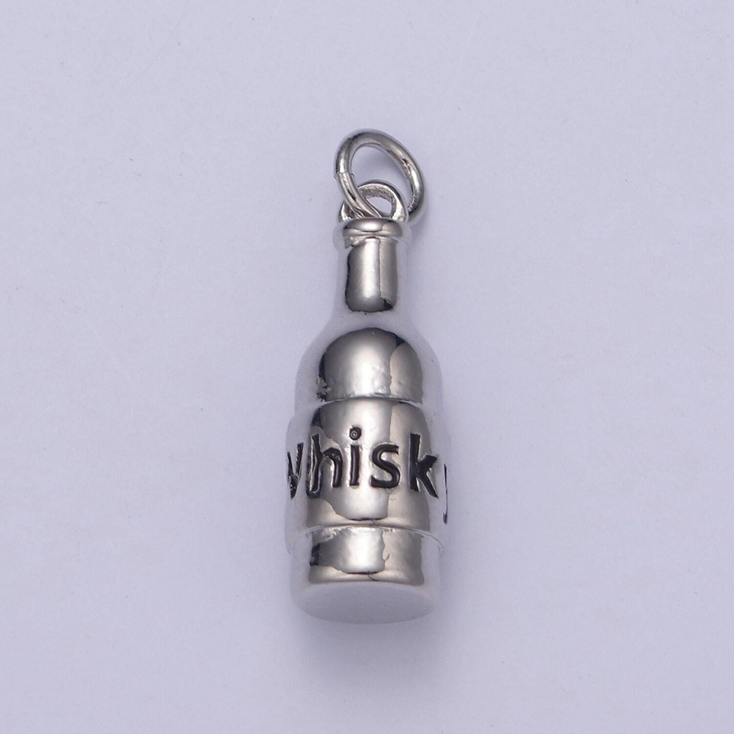 Whisky bottle charms silver / gold bottle charms, jewelry supply wholesale n-662