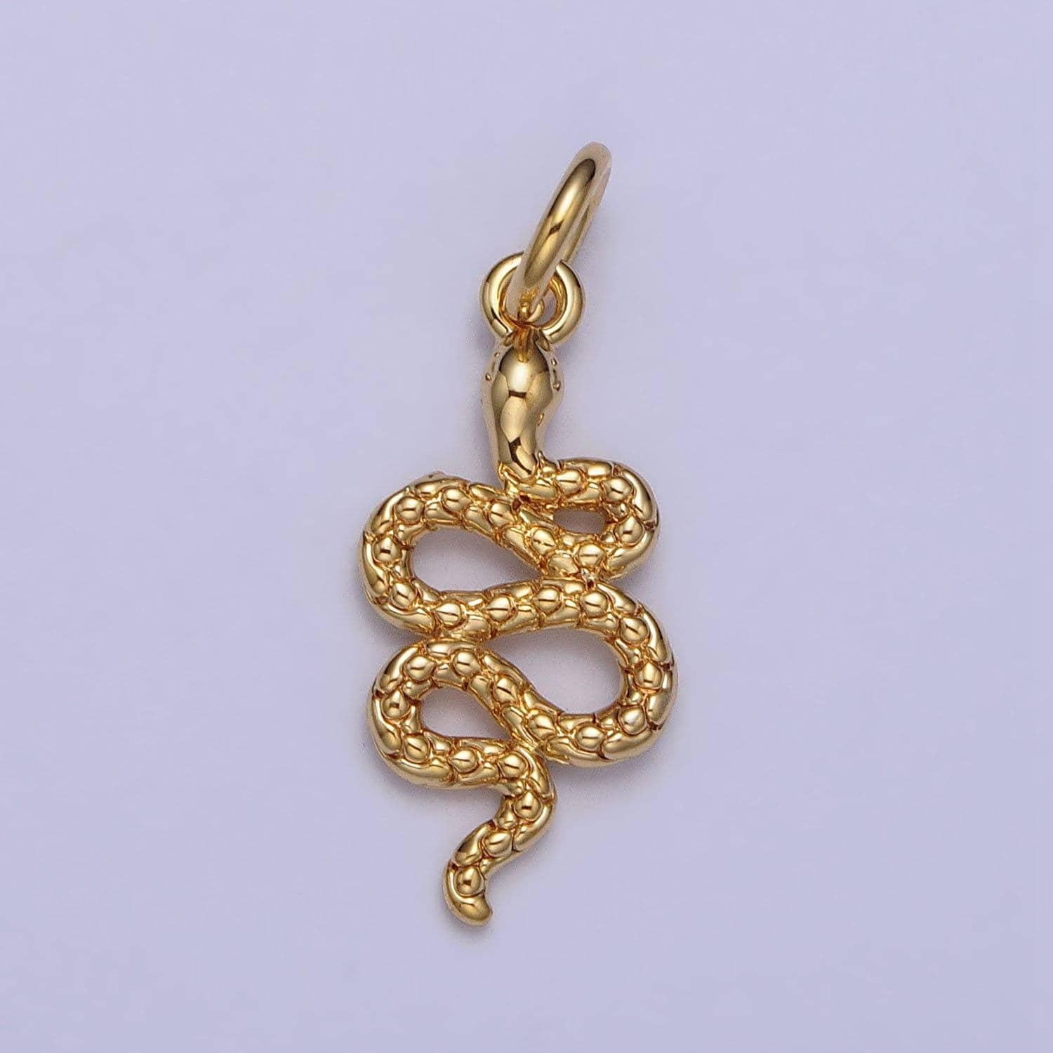 24k gold filled snake charm silver serpent pendant wild animal jewelry inspired for necklace bracelet earring component ac252