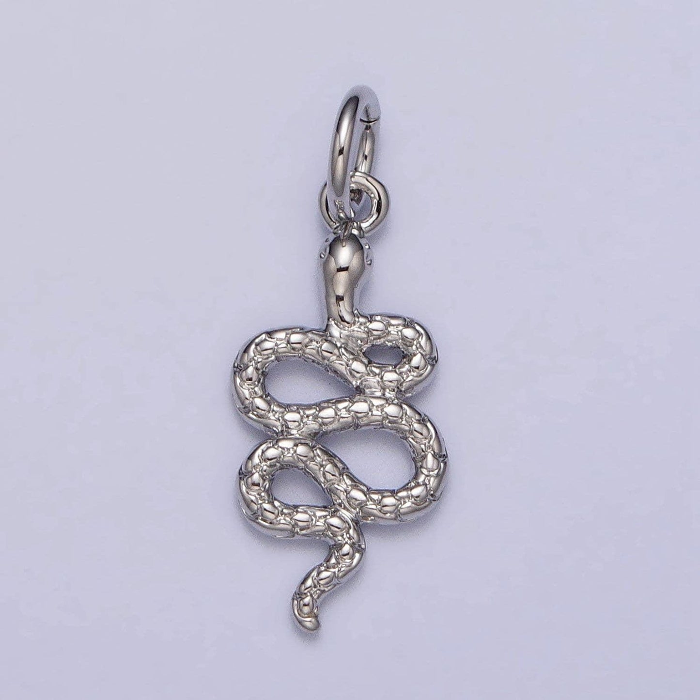 24k gold filled snake charm silver serpent pendant wild animal jewelry inspired for necklace bracelet earring component ac252
