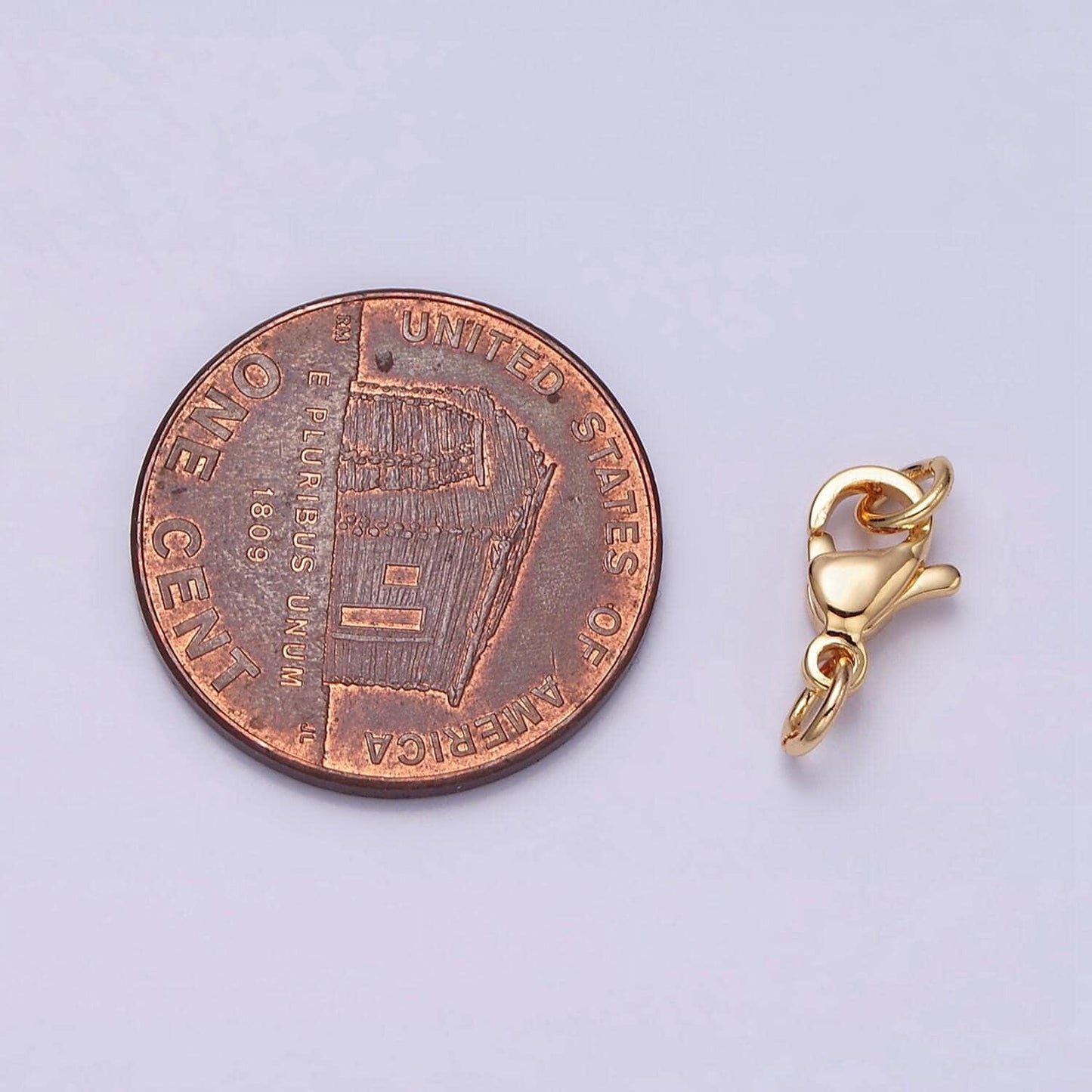 16k gold filled 9mm lobster clasps closure jump ring jewelry supply in gold & silver | z389 z390
