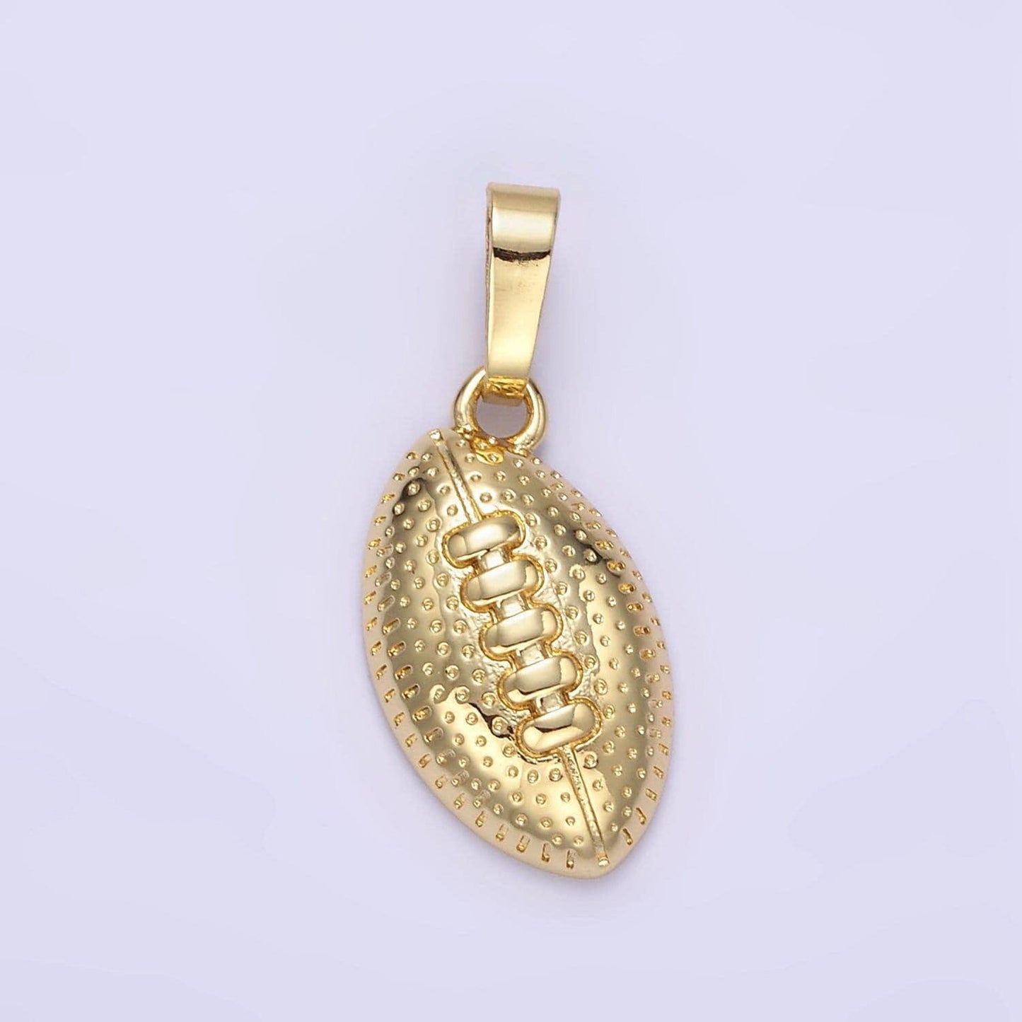 American football ball team sport player game fan charm pendant necklace 24k gold filled ball charm aa1333