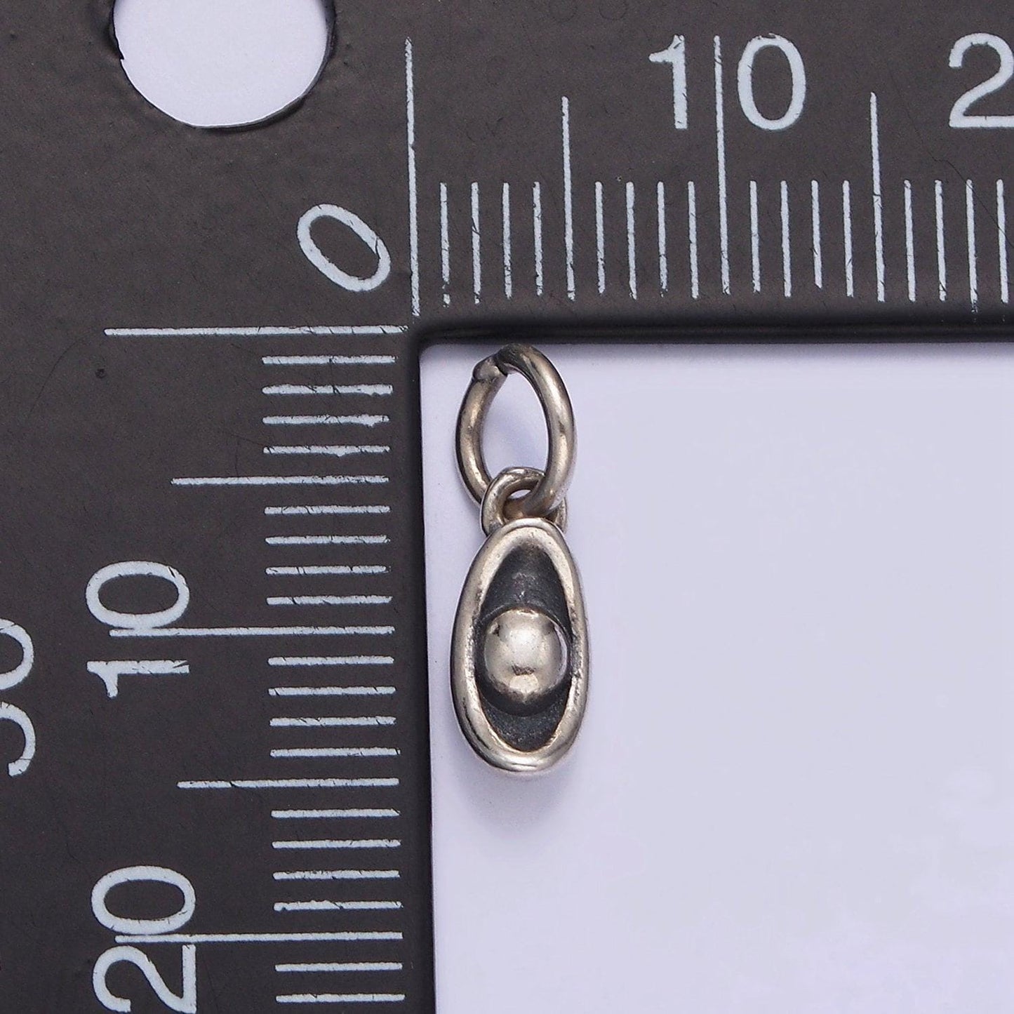 S925 sterling silver 14mm evil eye charm mini amulet jewelry for add-on charm bracelet necklace component| sl-378