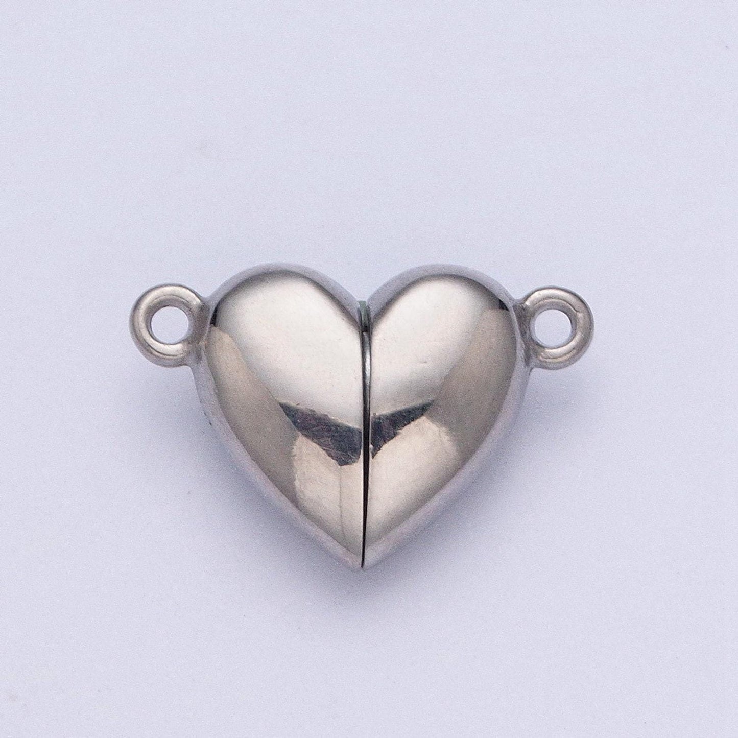 24k white/gold filled love heart separable magnet connector mini love gold filled bracelet jewelry making | g-096 g-097