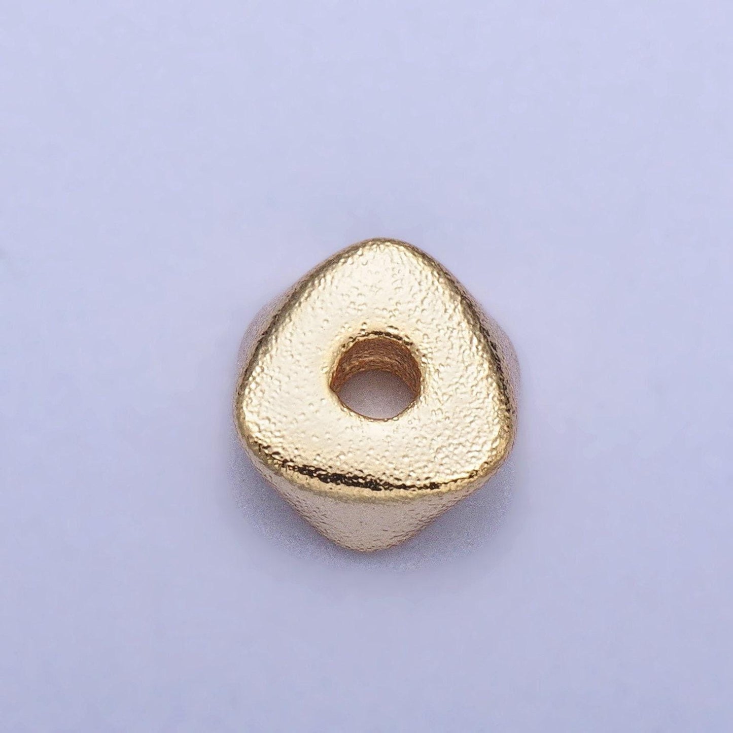 20x matte gold plated triangle spacer bead, geometric spacer bead connector, necklace bracelet connectors, brass findings