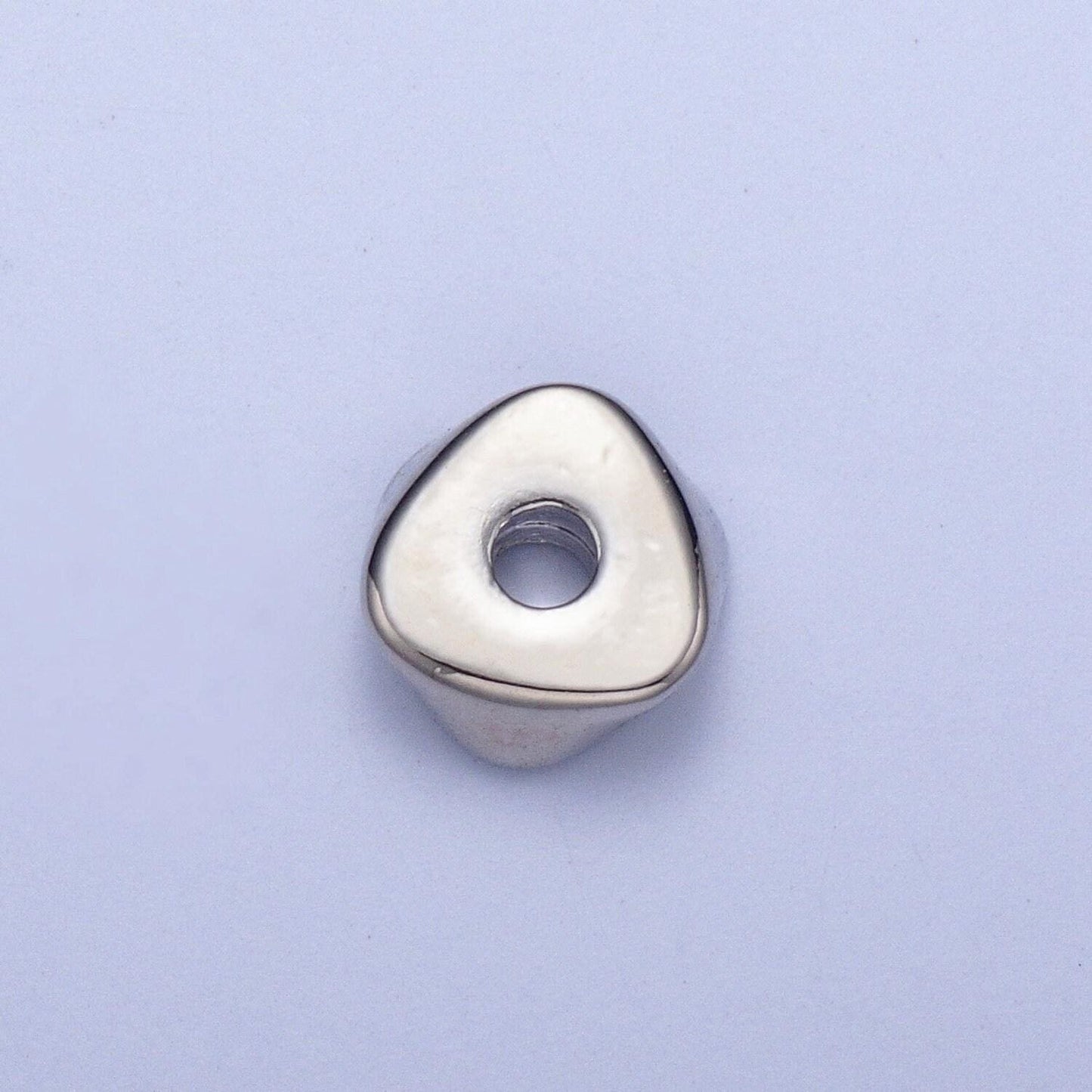 20pcs/bag abstract triangular 4.0/6.4/8.6mm bead spacer, gold silver plated cut garlic clover section spacer | b058,b061,b102,b104,b107,b109
