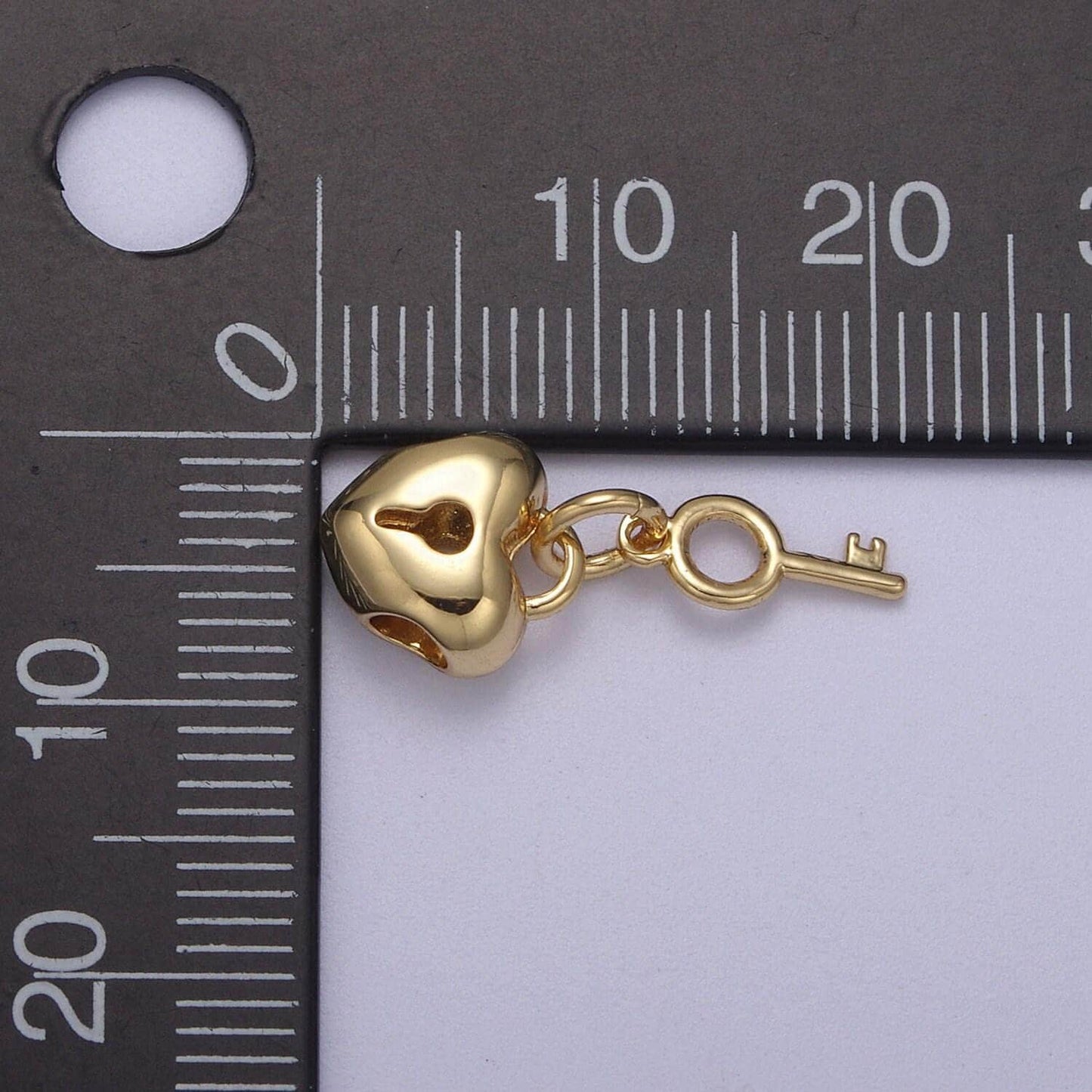 Gold filled love lock, heart shaped bead padlock with key silver heart padlock bead spacer for bracelet n-264, n-265