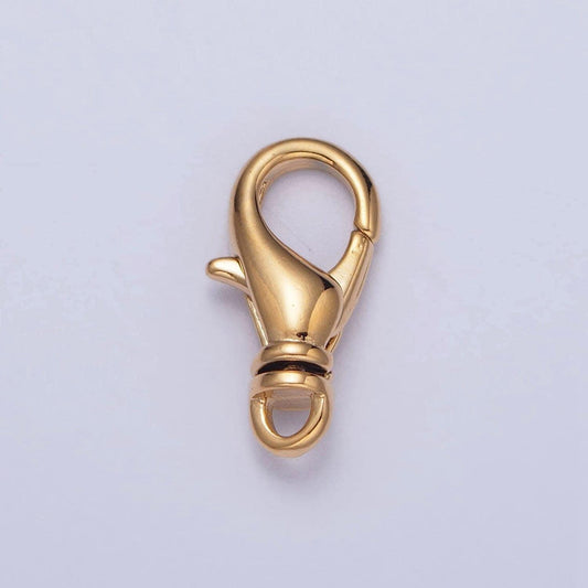 14k gold filled lobster clasps, 15.9x8.1mm clasps in gold | l-827
