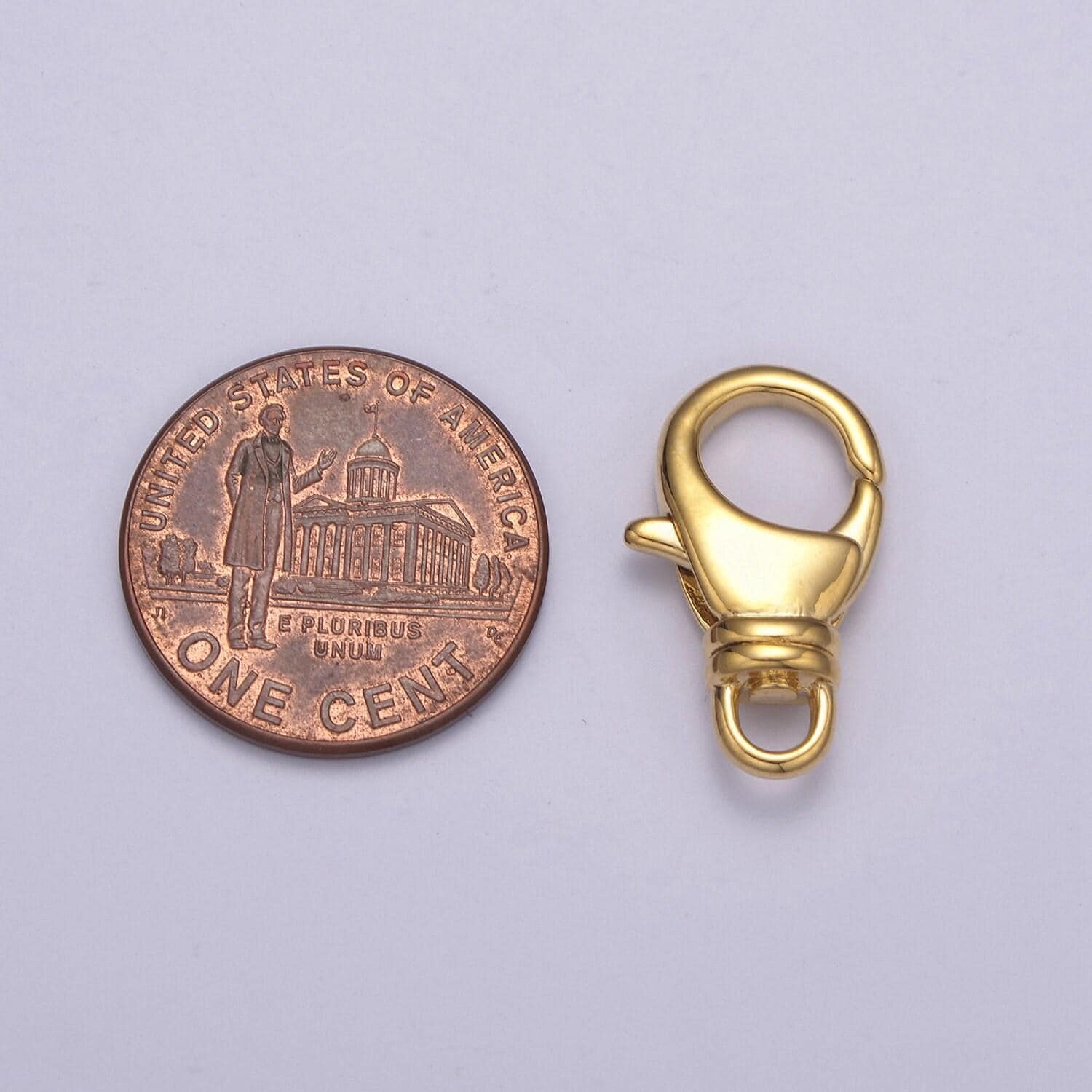 Gold / silver lobster clasps - 24k gold filled clasp for Bag harm jewelry making Keychain Component findings L-584