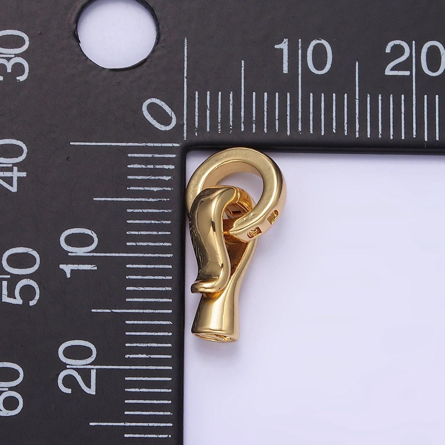 Leather or cord crimp ends with loop