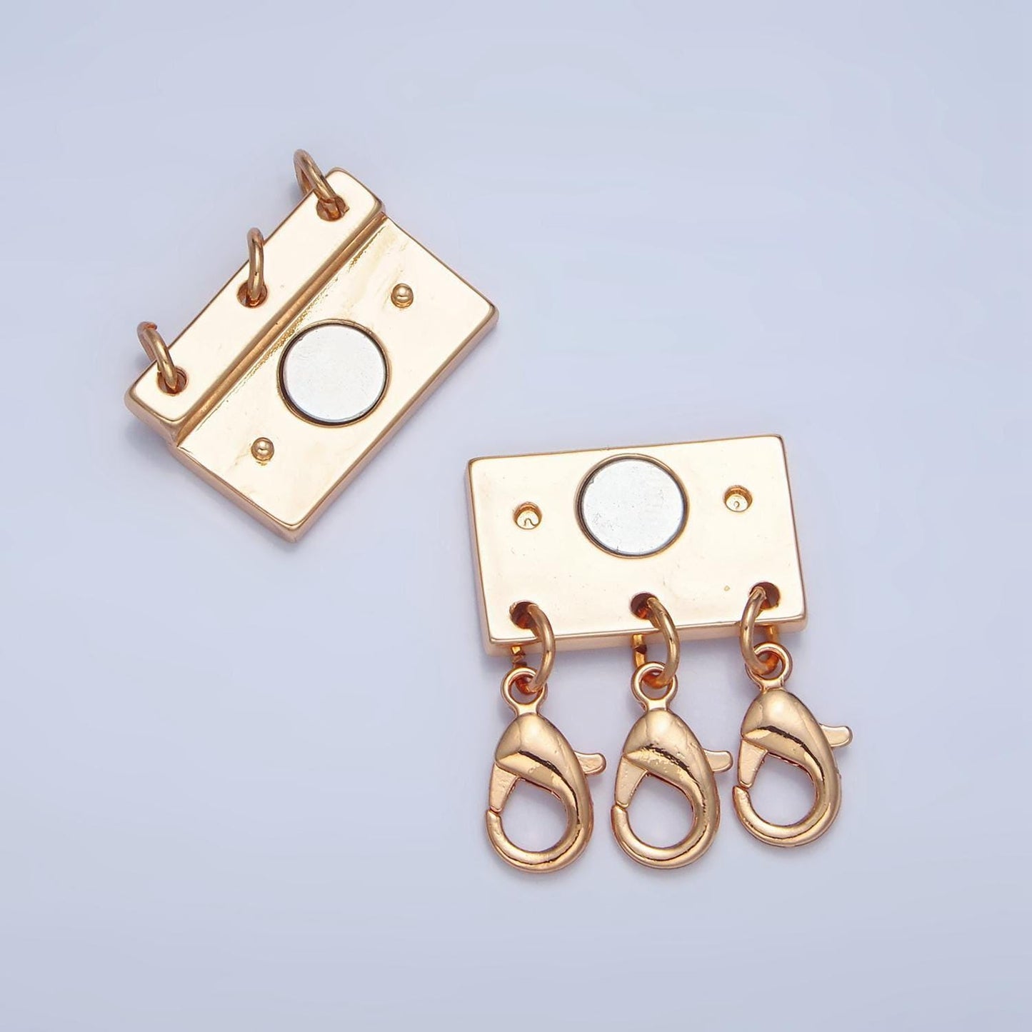 New design layered necklace detangler clasp magnetic necklace detangler, multiple strand chain necklace / bracelet component z880