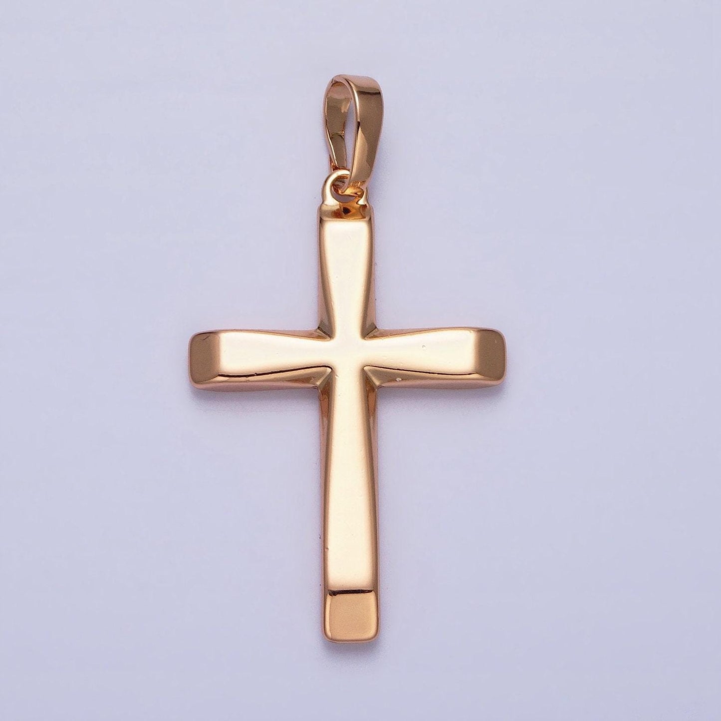 18k gold filled cross pendant minimalist cross charm religious jewelry making aa244