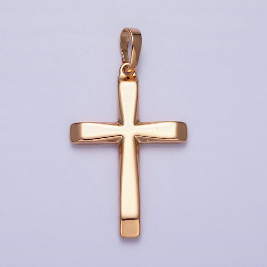 18k gold filled cross pendant minimalist cross charm religious jewelry making aa244