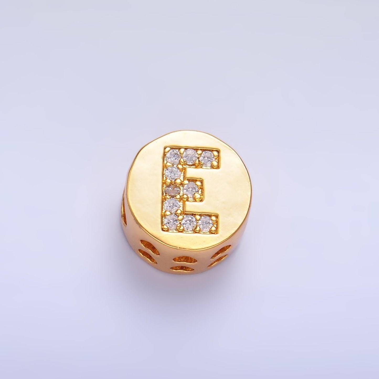 12mm gold initial letter beads, alphabet beads, initial beads, alphabet round micro pave initial circle charm for bracelet necklace a1526