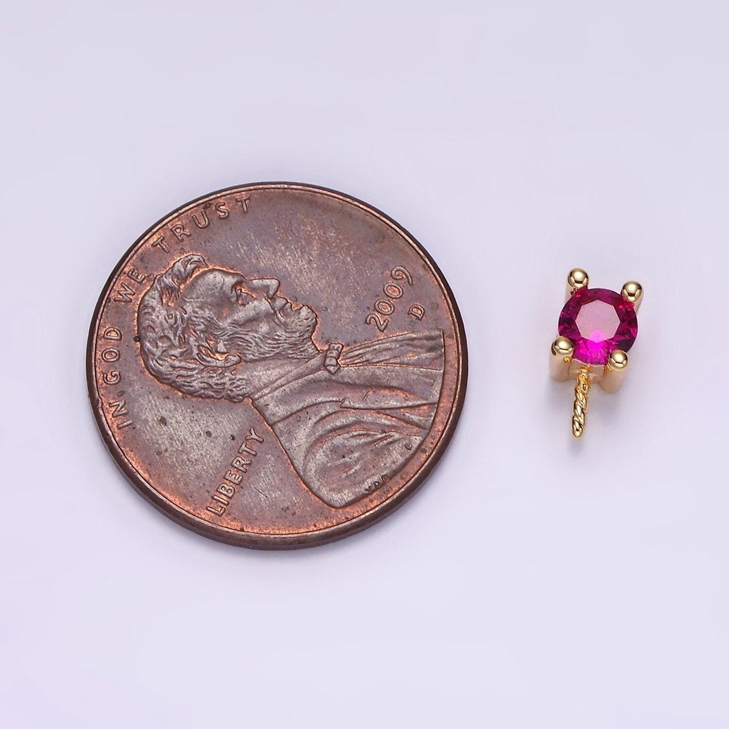 Gold peg bail caps for half drilled pearls and beads gold tone bead caps with peg with cz stone z-516