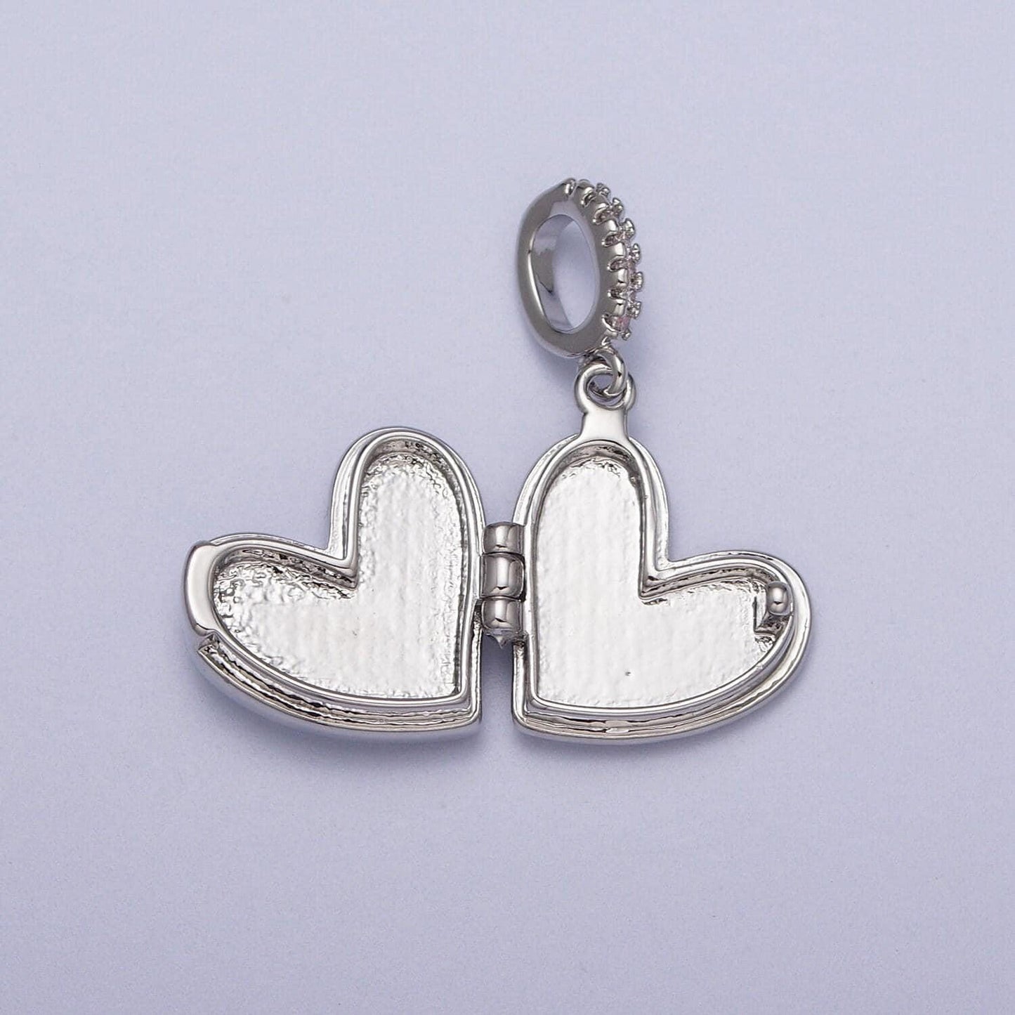 Silver heart locket charm abalone, blue, pink, white, green shell opal heart locket pendant for necklace bracelet supply h-086