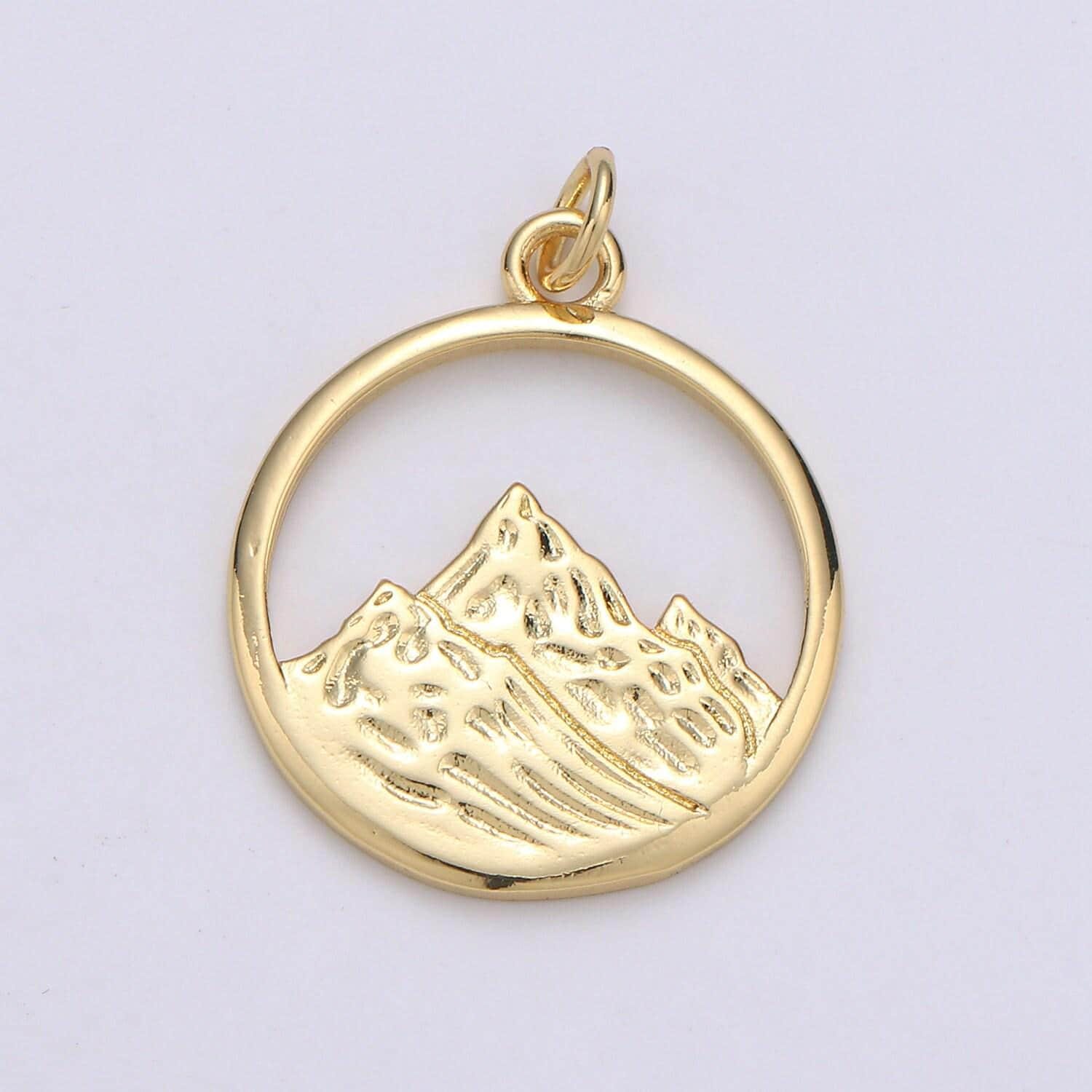 Dainty 24k gold filled charm element charm water fire earth wind charm for bracelet necklace earring supply add on charm, 1946, 1954 - 1956