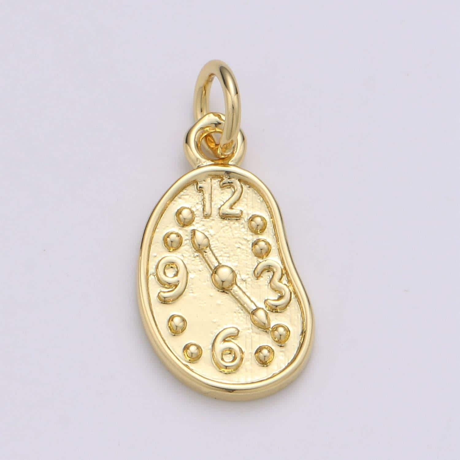 1pc watch in baroque shape 24k gold charm, watch pendant charm, charm, timekeeping for diy jewelry,gold color,chgf-1958