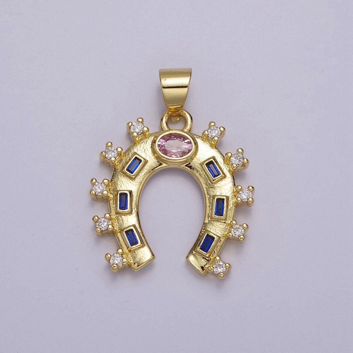 24k gold filled horseshoe charm luck horseshoe pendant necklace bracelet mini horseshoe pendant lucky jewelry inspired