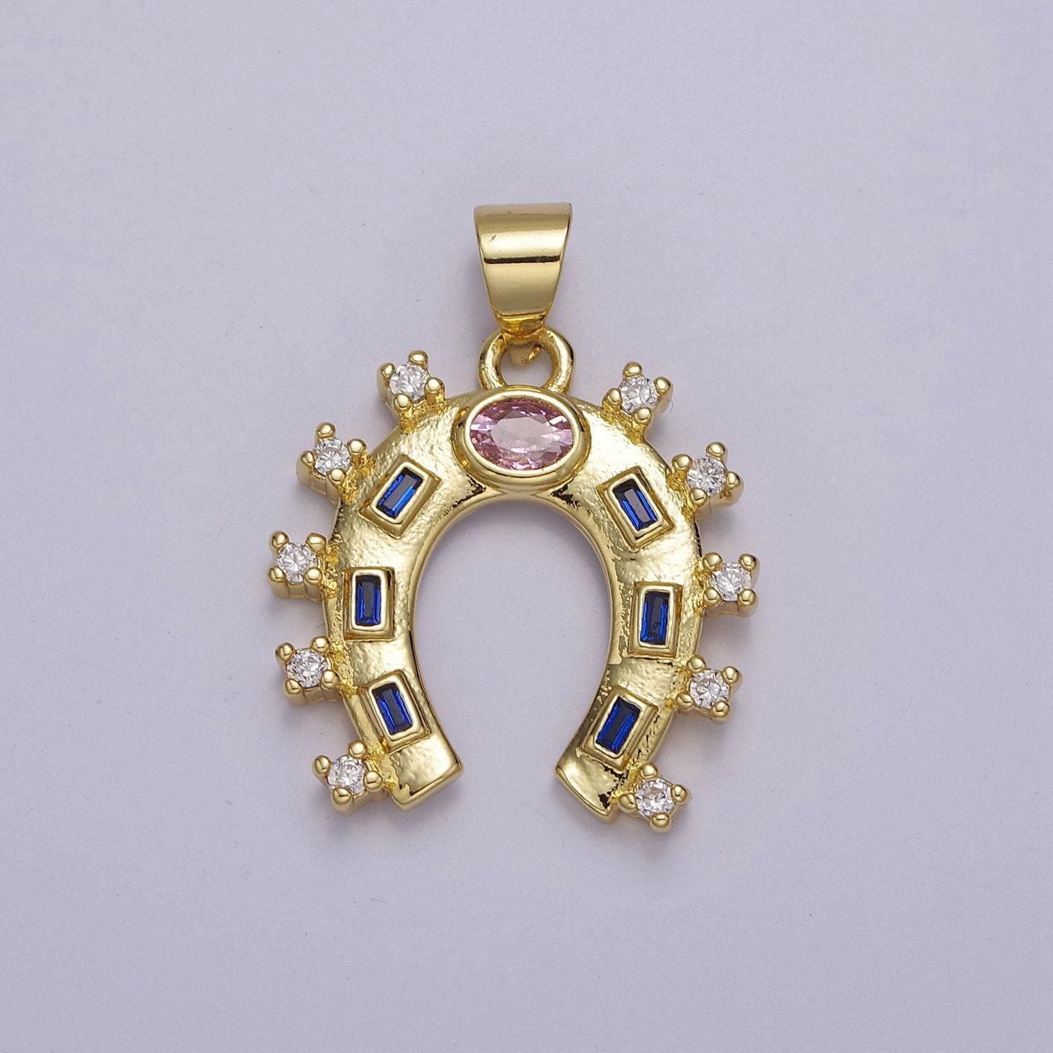 24k gold filled horseshoe charm luck horseshoe pendant necklace bracelet mini horseshoe pendant lucky jewelry inspired