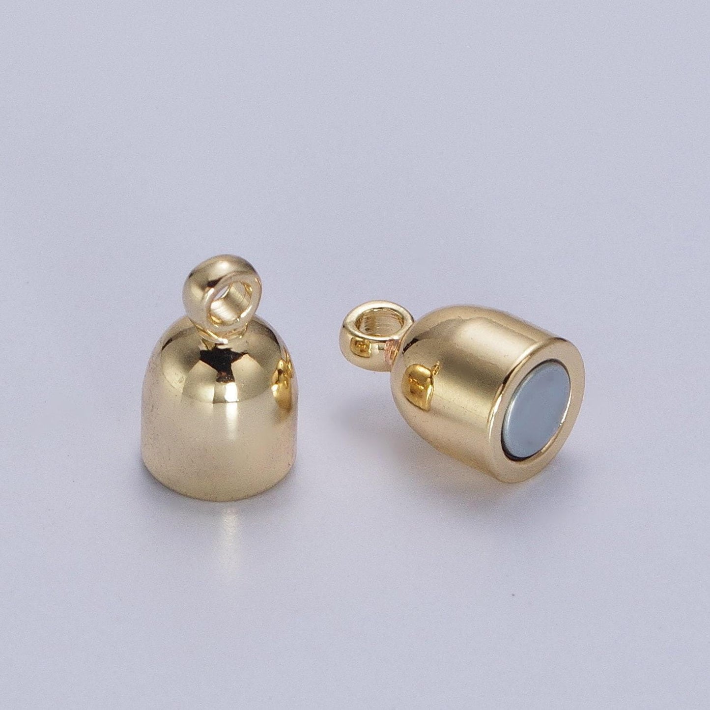 Gold magnetic jewelry clasp gold pill clasp dainty tube style clasp for jewelry making findings