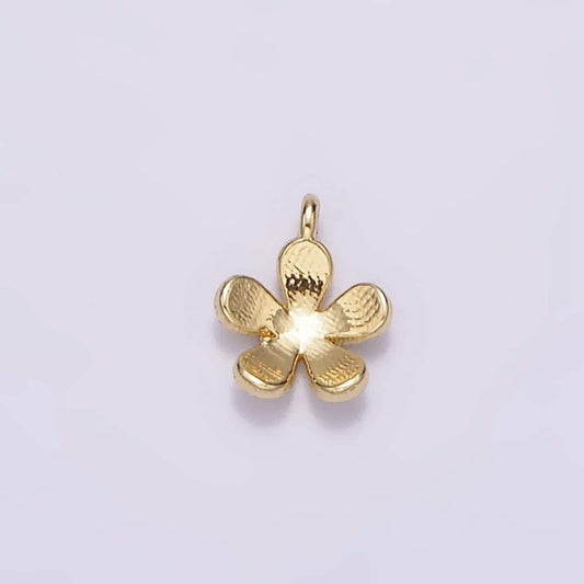 14k gold filled flower nature minimalist mini add-on charm | ag493