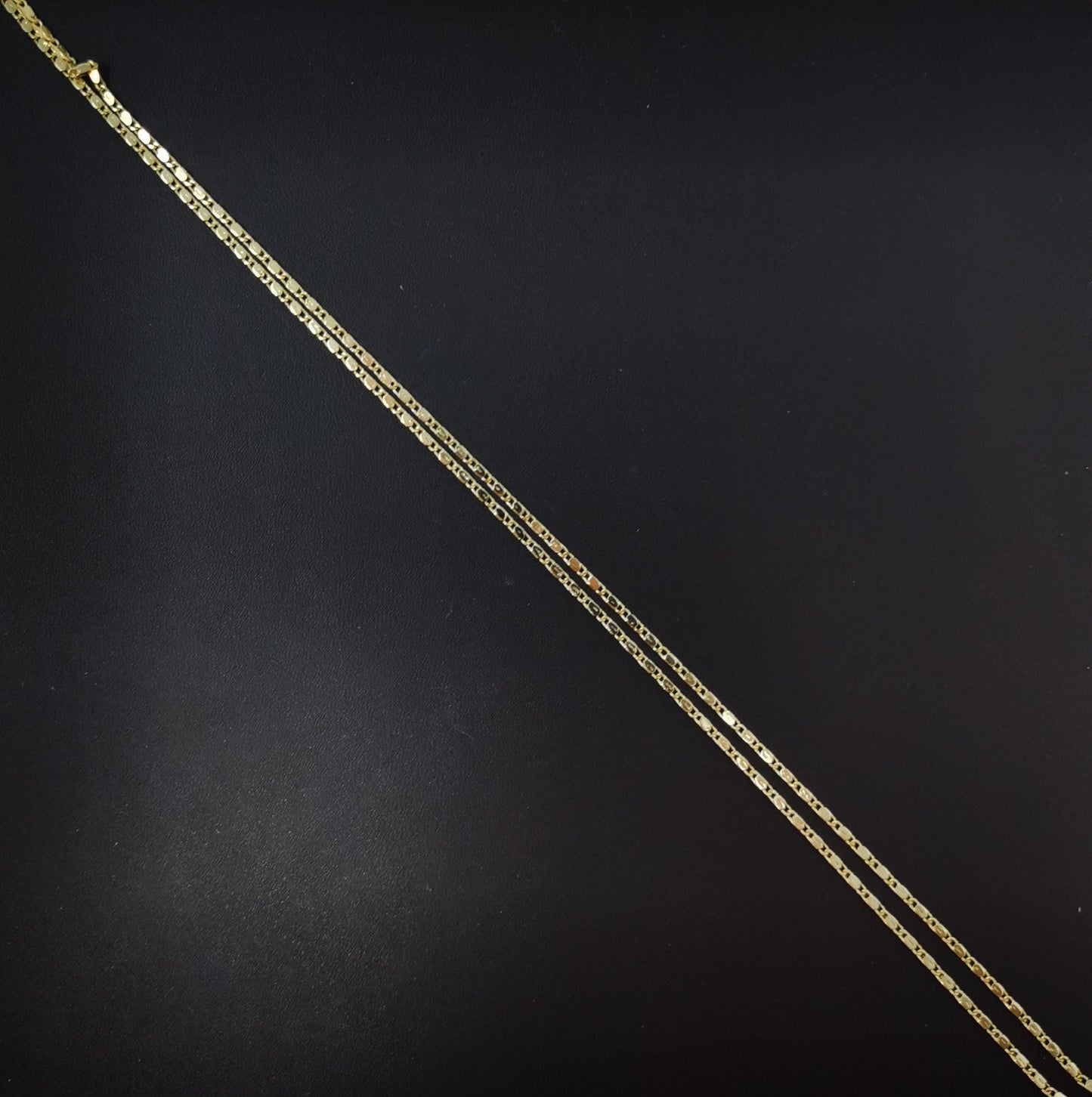 18" gold chain necklace, fine scroll gold chain, simple 14k gold fill necklace, thin plain women's necklace 18 inch women's chain