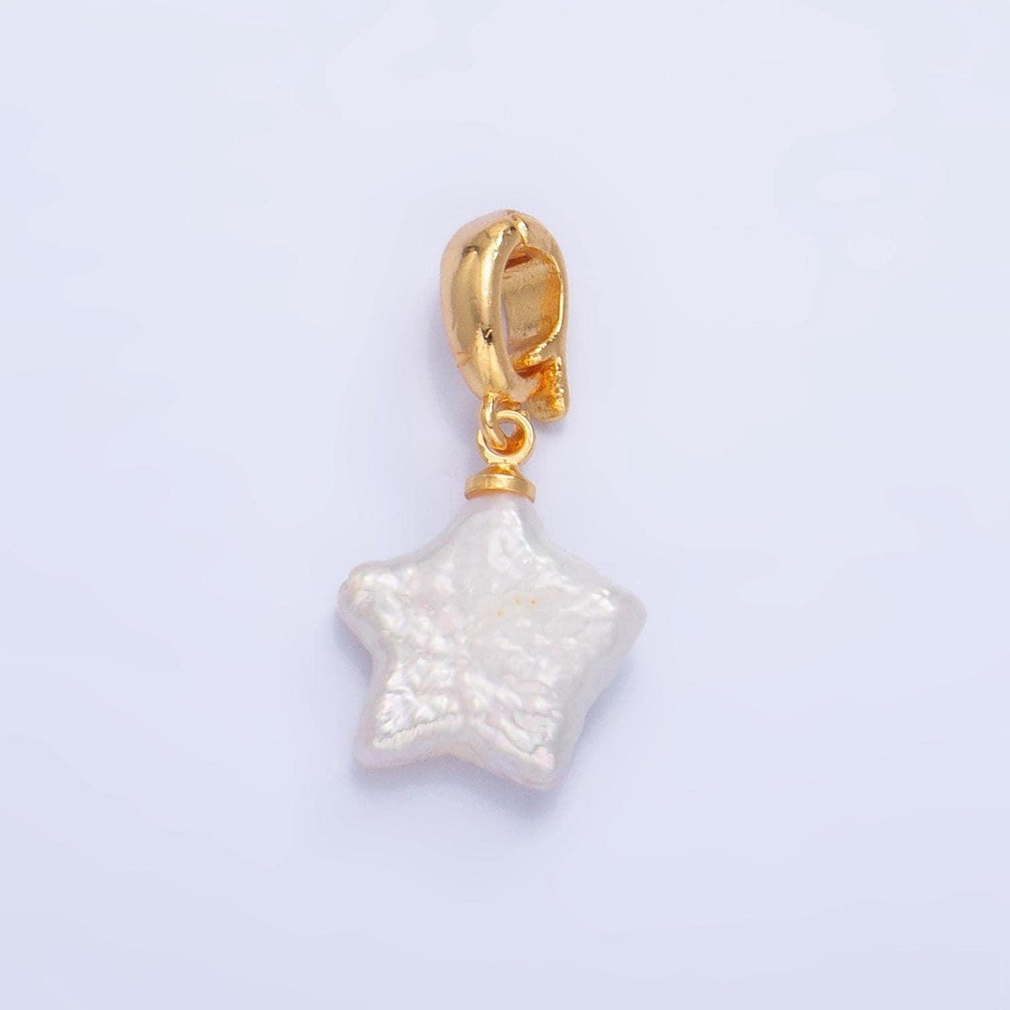 Mini star pearls charm gold white freshwater pearls for necklace bracelet earring wedding celestial jewelry making p-1919