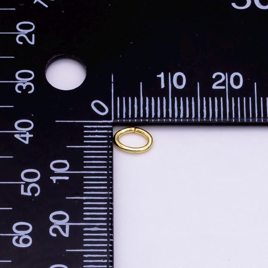 10pcs gold filled jump ring open jump rings for jewelry making supplies 6.9 x 4.9 mm (20 gauge) z853
