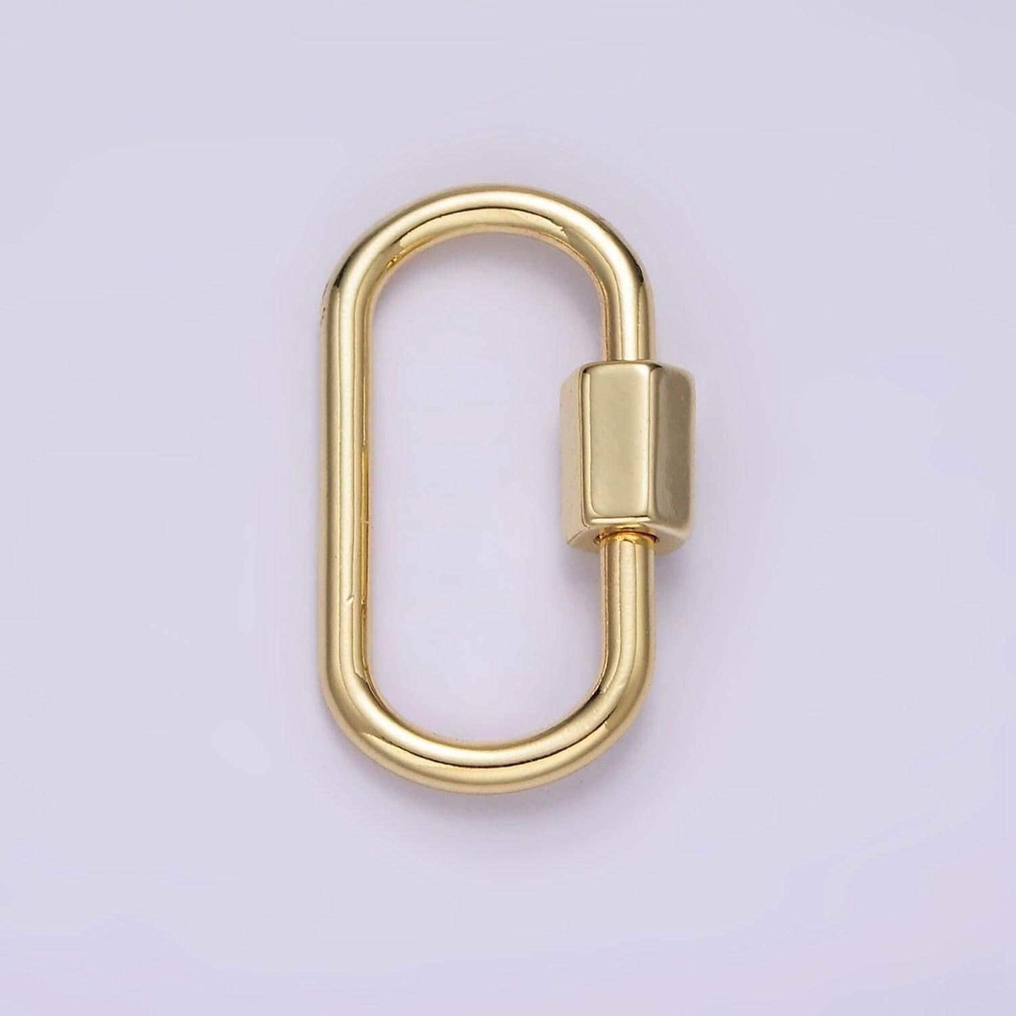 1pc carabiner screw clasp, screw clasp oval , interlocking oval clasp, oval shaped clasps, gold, silver for bracelet necklace z623